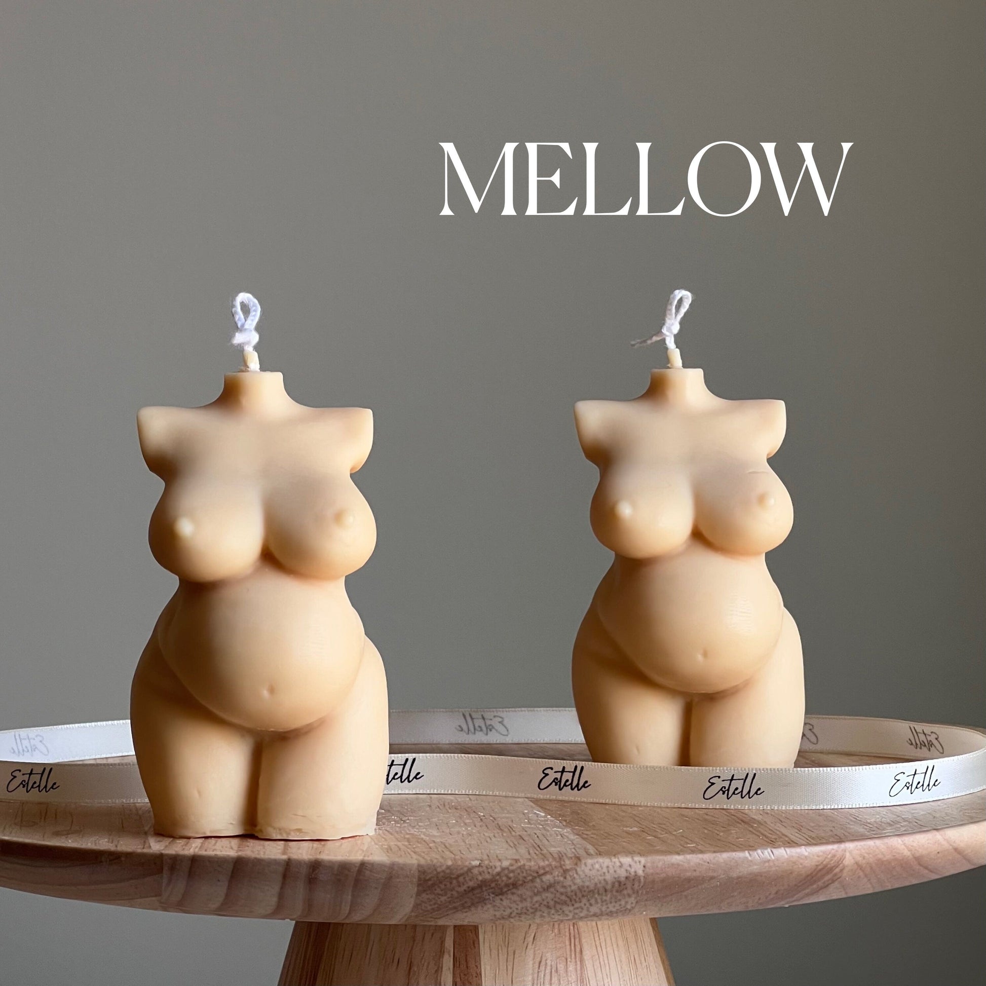 Curvy Female Form Soy Wax Candle: Plus Size Venus Goddess