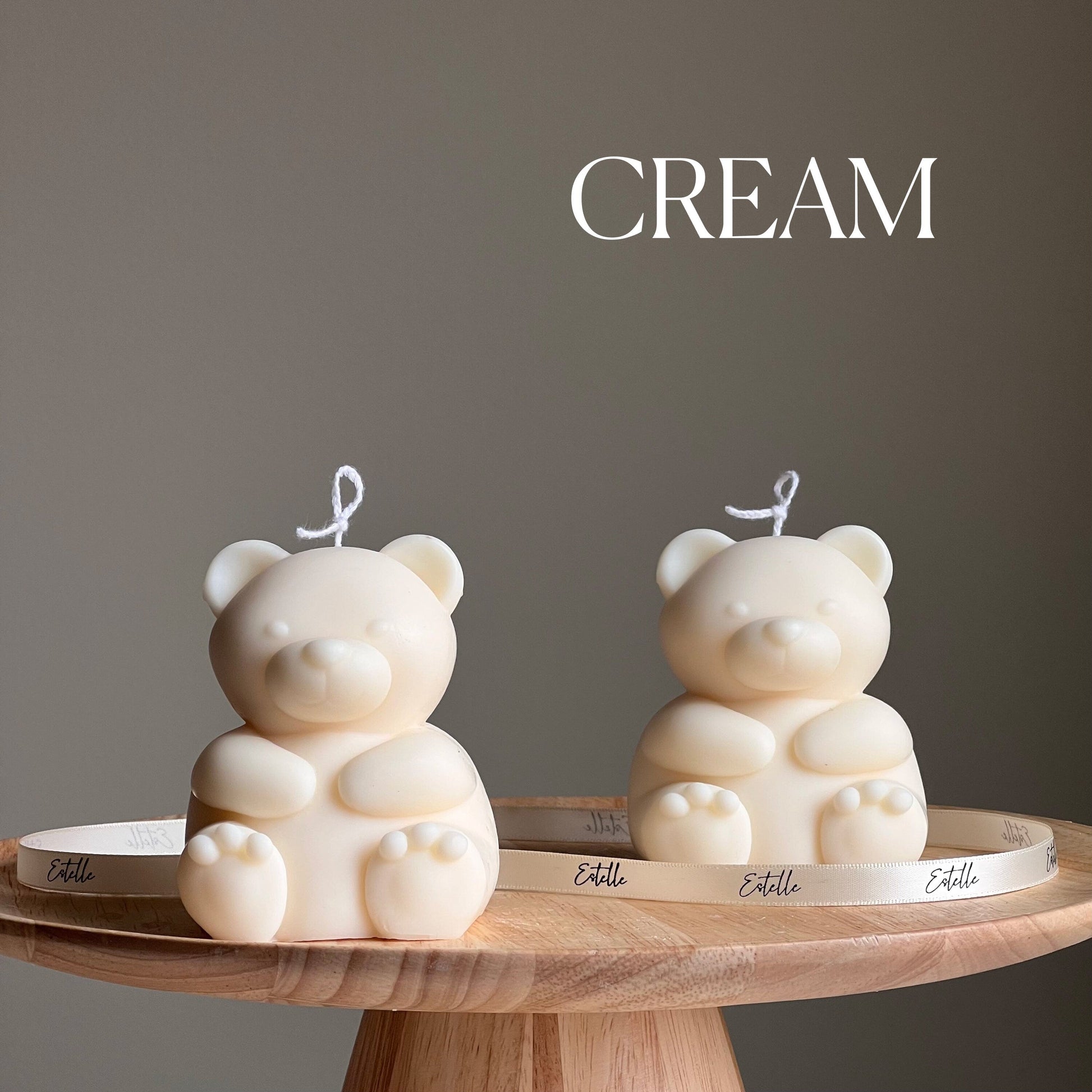 Big Teddy Soy Candle: Sculptural Home Decor, Custom Scent