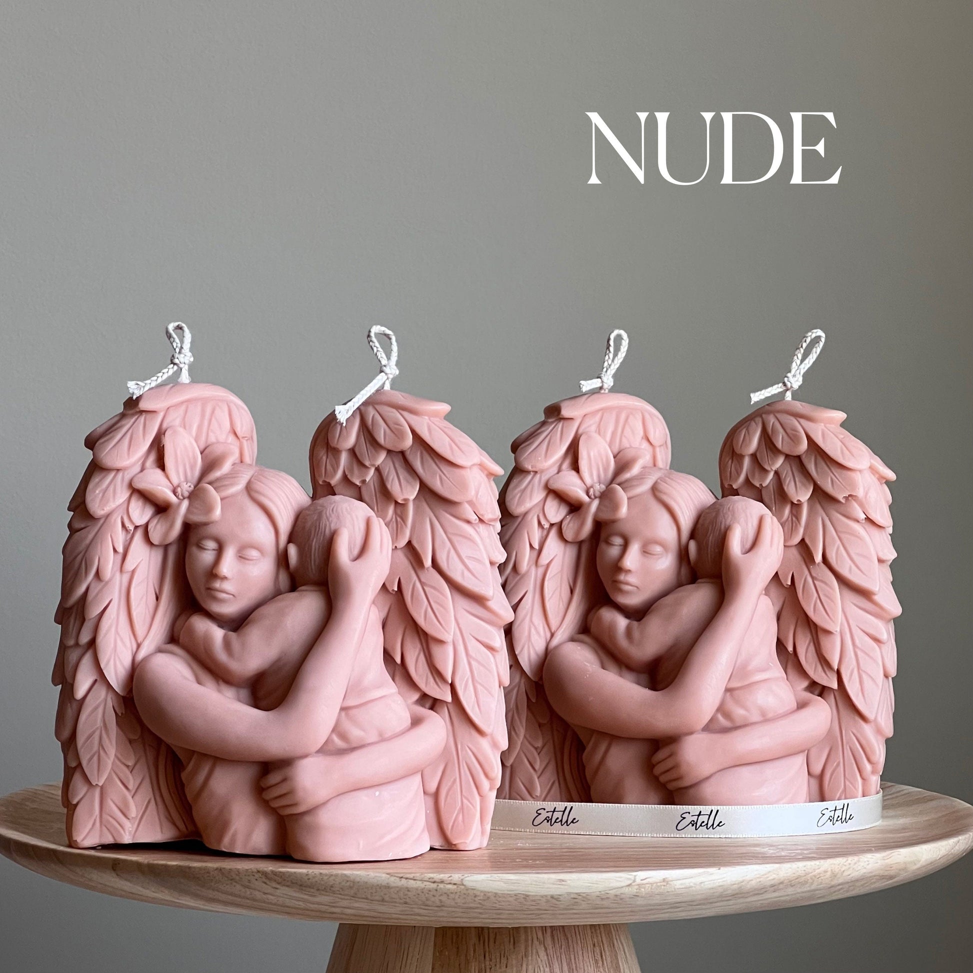 Mother Angel Soy Wax Candle: Hand-Poured Sculptural Gift