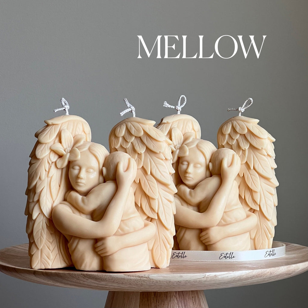 Mother Angel Soy Wax Candle: Hand-Poured Sculptural Gift