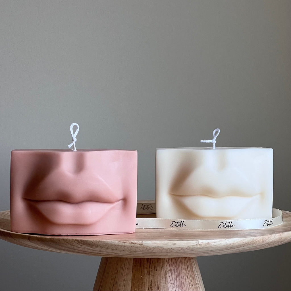 Lips Soy Wax Candle | Handmade Home Decor