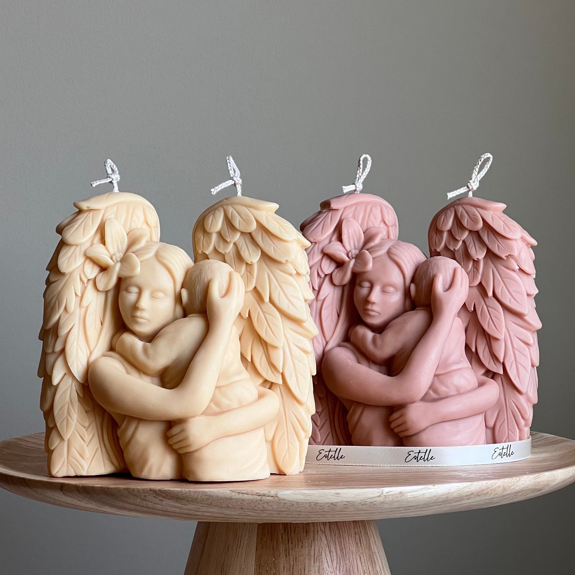 Mother Angel Soy Wax Candle: Hand-Poured Sculptural Gift