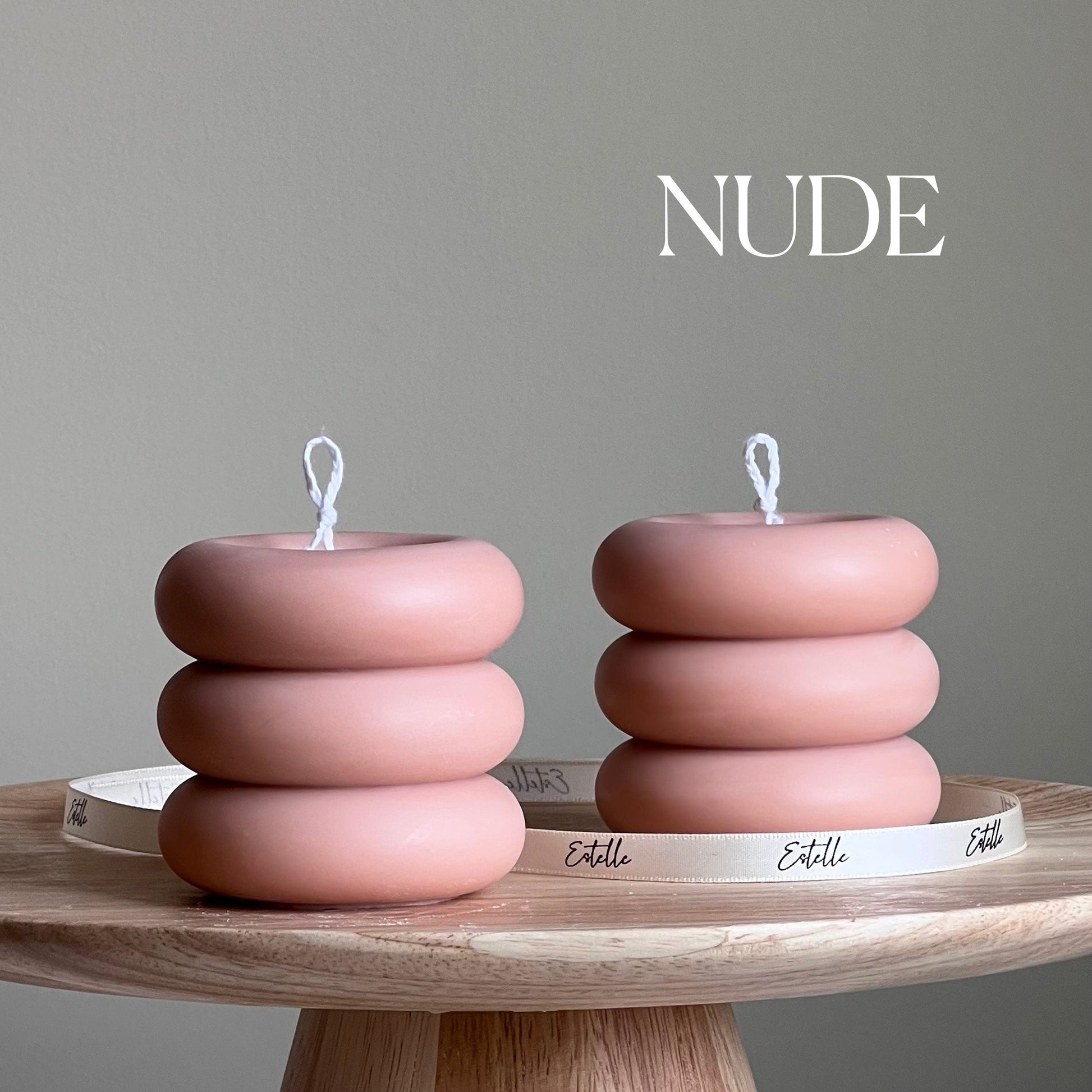 Round Soy Wax Pillar Candle | Unscented Decorative Candle