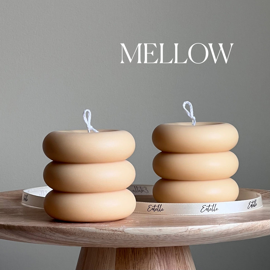 Round Soy Wax Pillar Candle | Unscented Decorative Candle