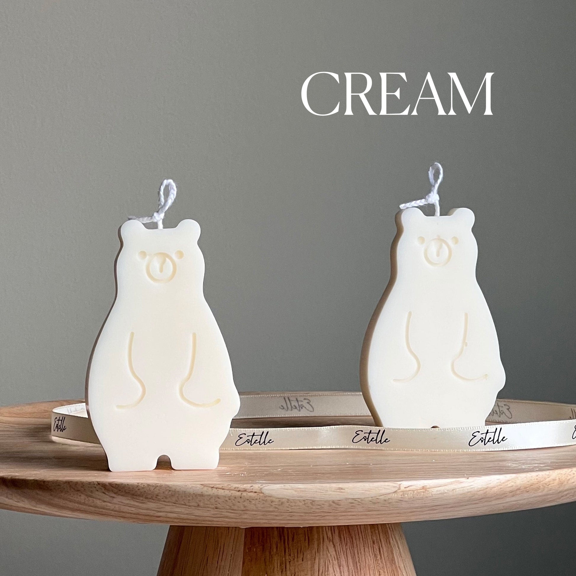 Handmade Teddy Bear Soy Wax Candle: Nursery Decor Gift