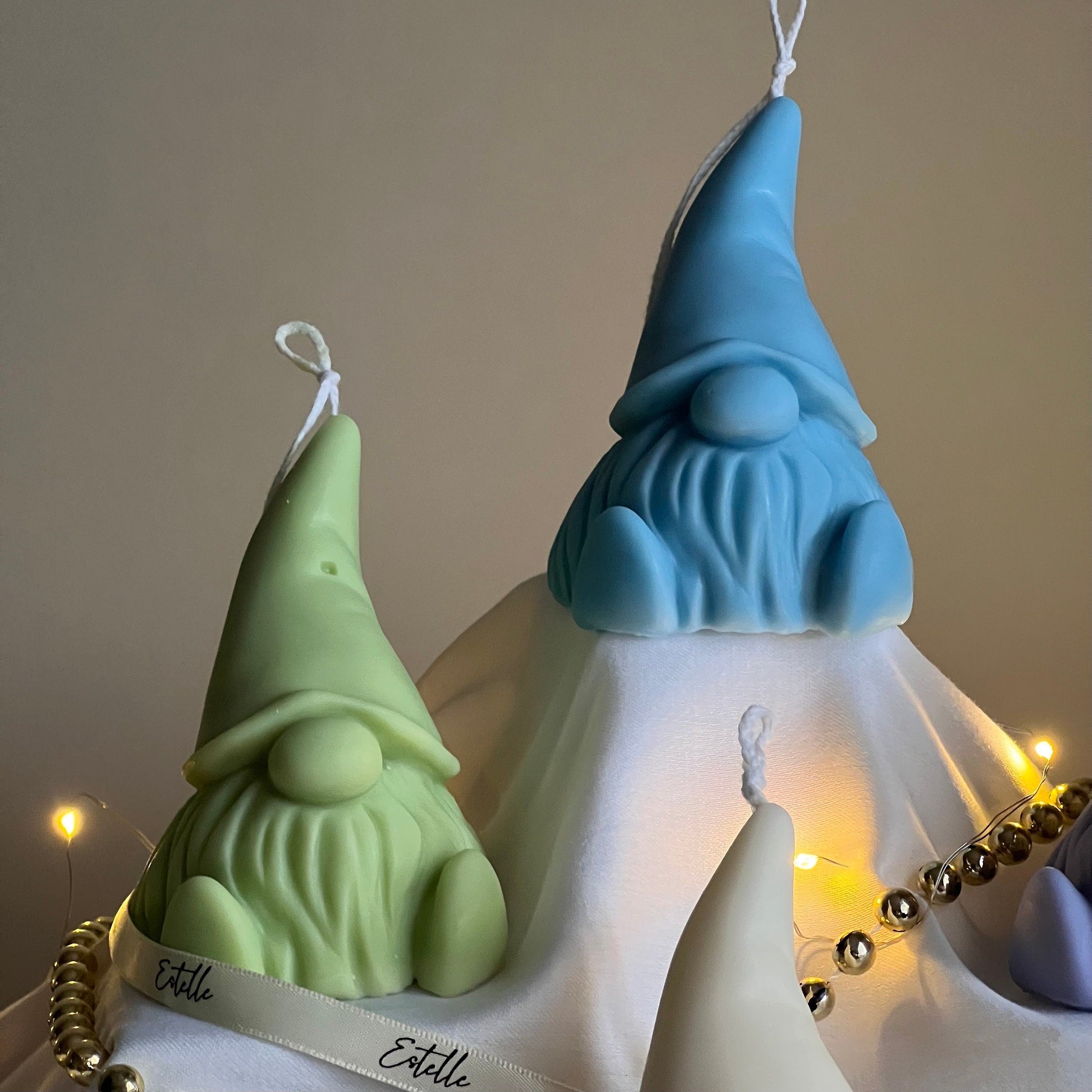 Hand Poured Soy Gnome Candle: Christmas Decor Gift