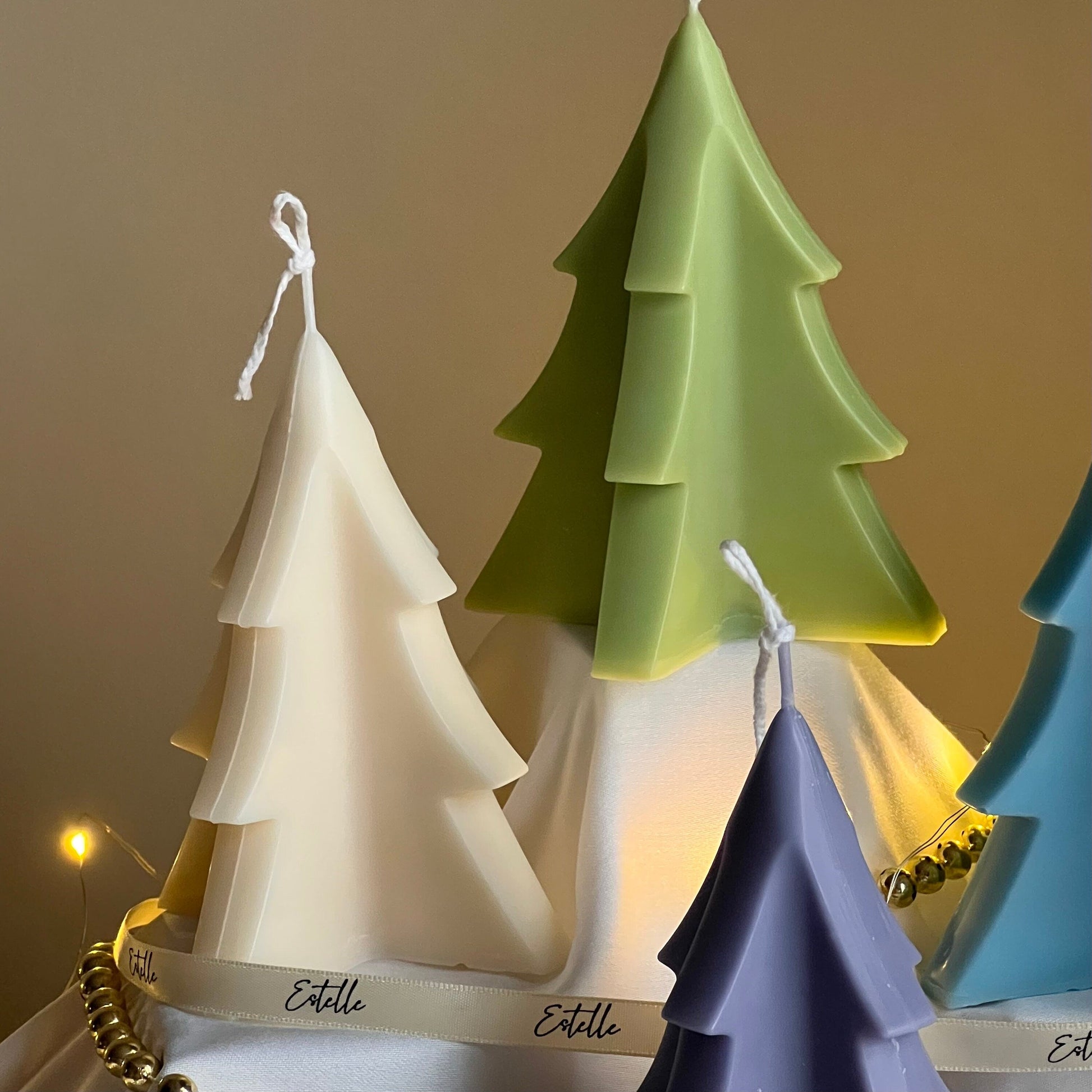 Handmade Christmas Tree Soy Candle: Minimalist Festive Decor