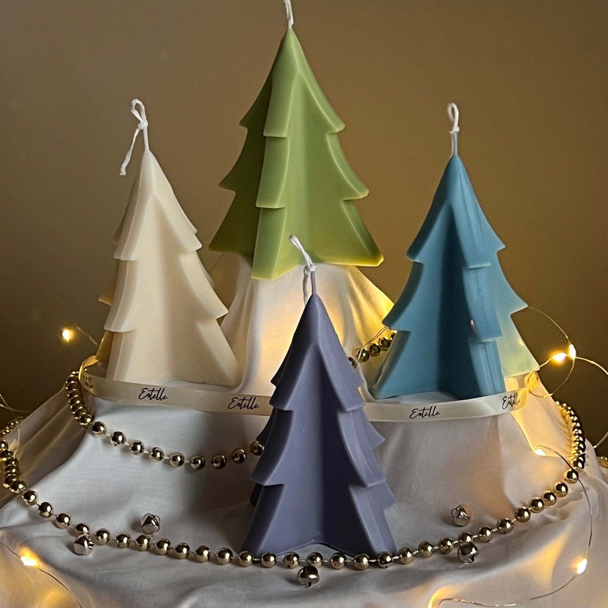 Handmade Christmas Tree Soy Candle: Minimalist Festive Decor