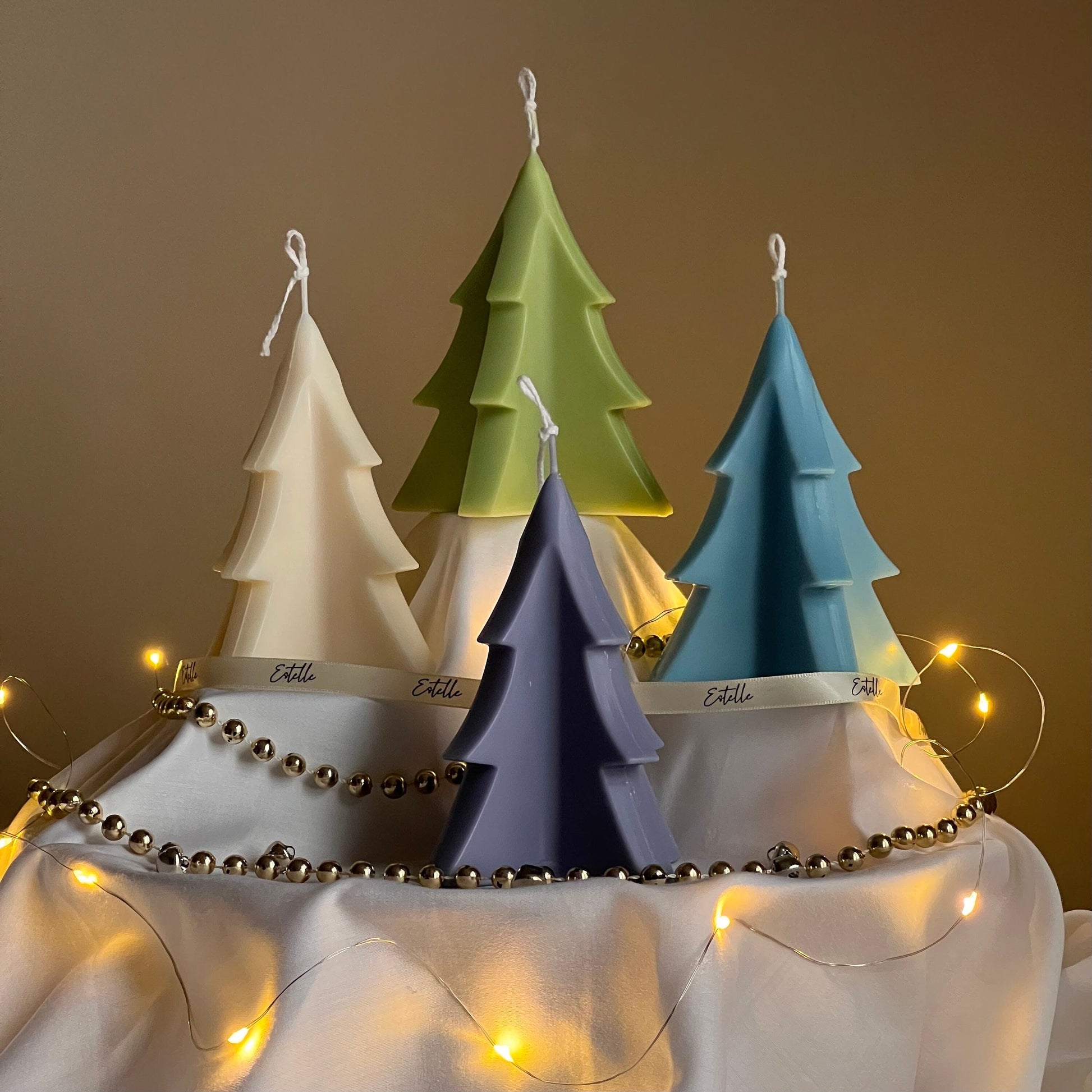 Handmade Christmas Tree Soy Candle: Minimalist Festive Decor