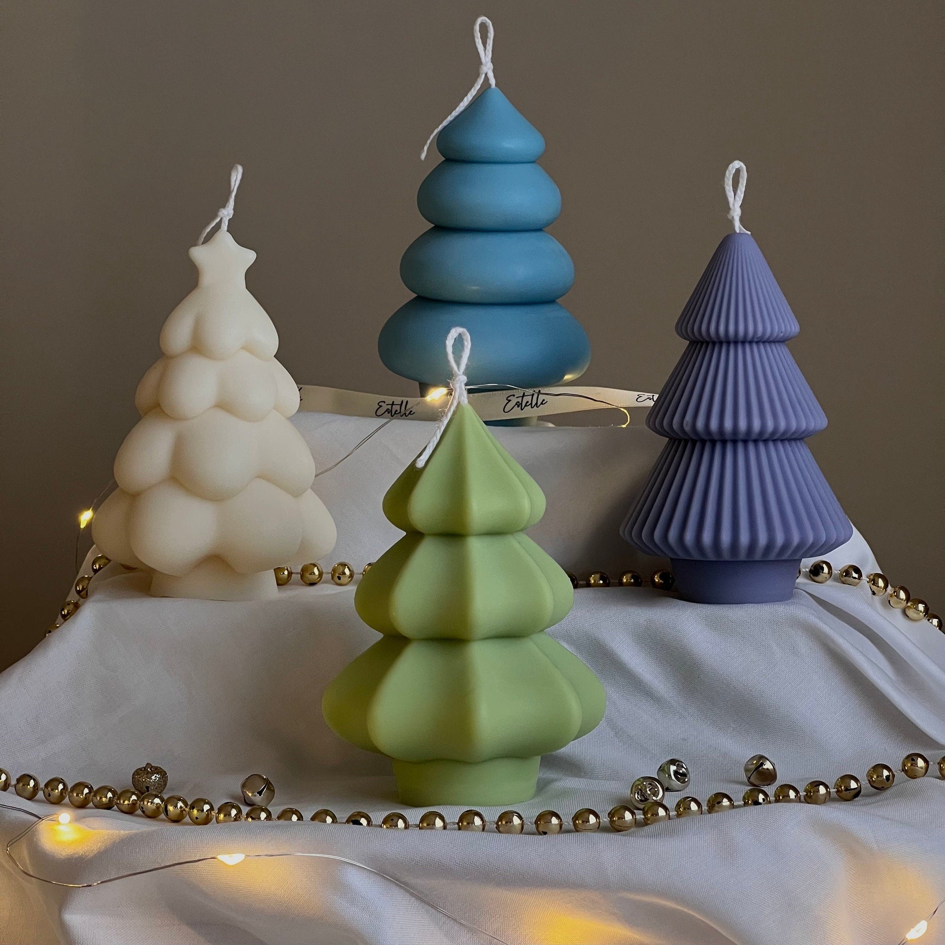 Hand Poured Christmas Tree Soy Candle: Festive Home Decor