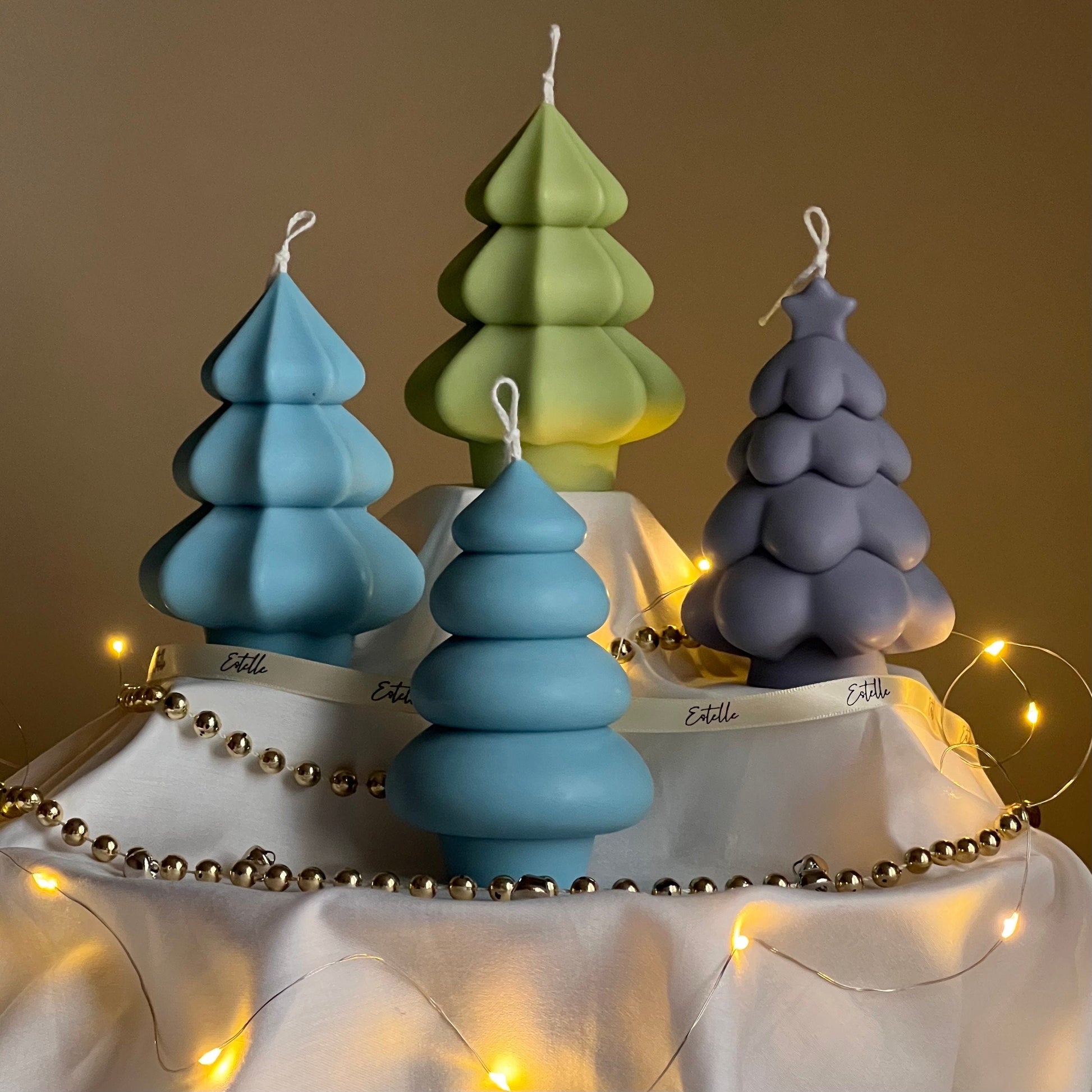 Hand Poured Christmas Tree Soy Candle: Festive Home Decor
