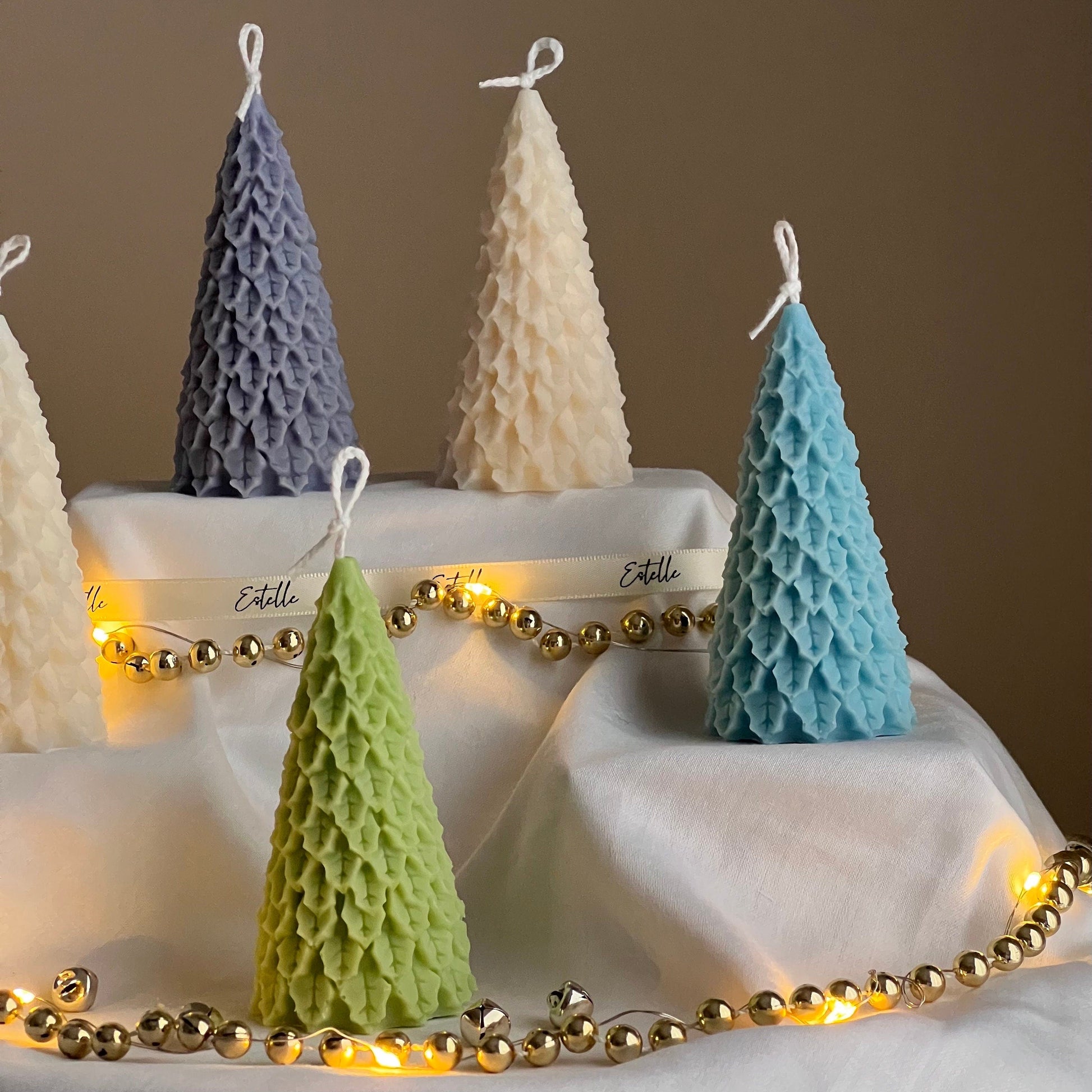 Handmade Soy Christmas Tree Candle: Festive Home Decor