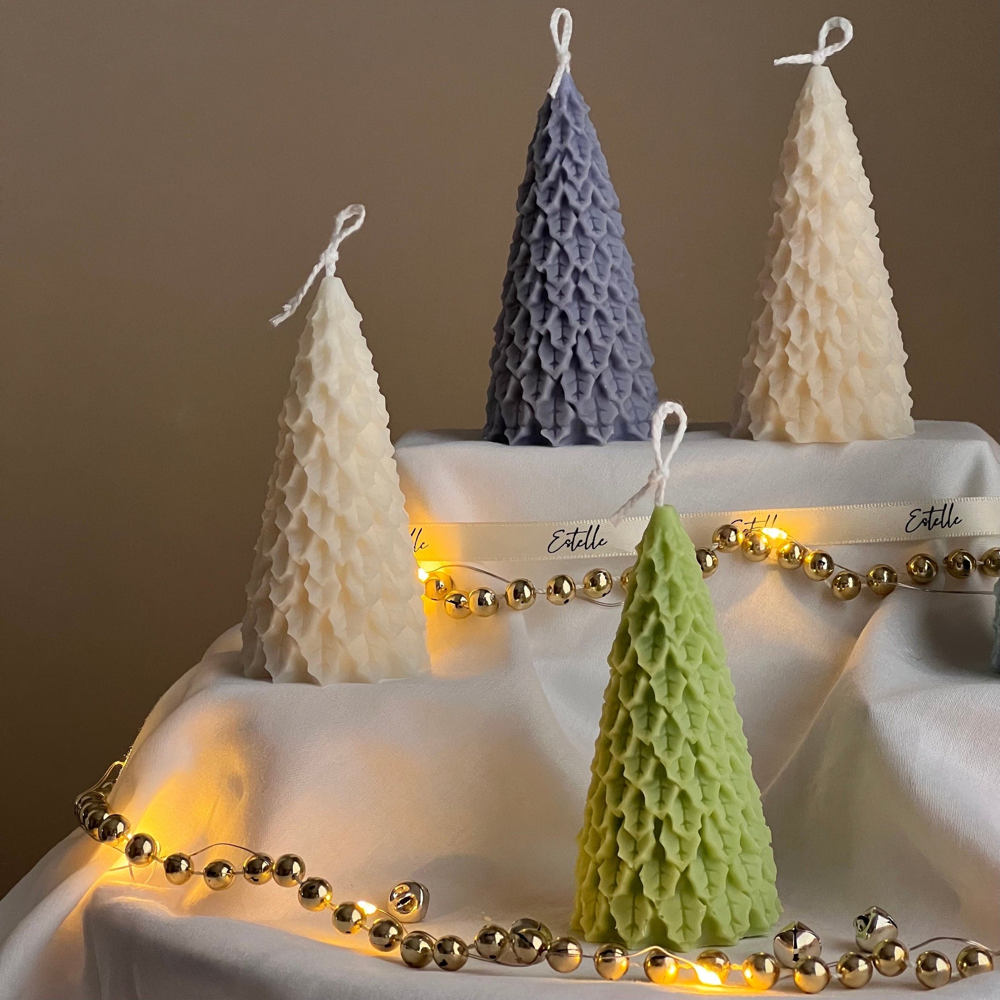 Handmade Soy Christmas Tree Candle: Festive Home Decor
