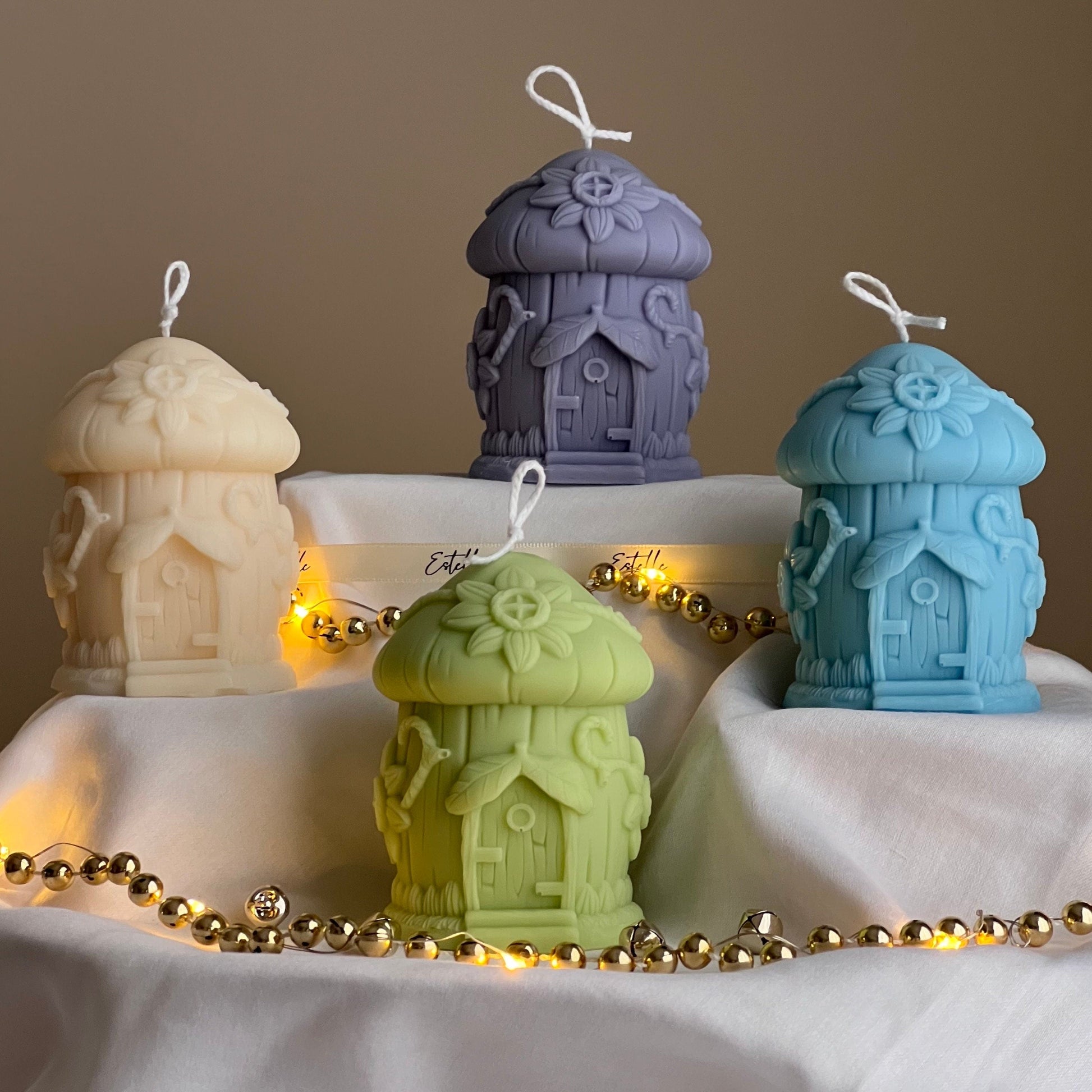 Sunflower House Candle | Christmas Decor, Handmade Soy Candle