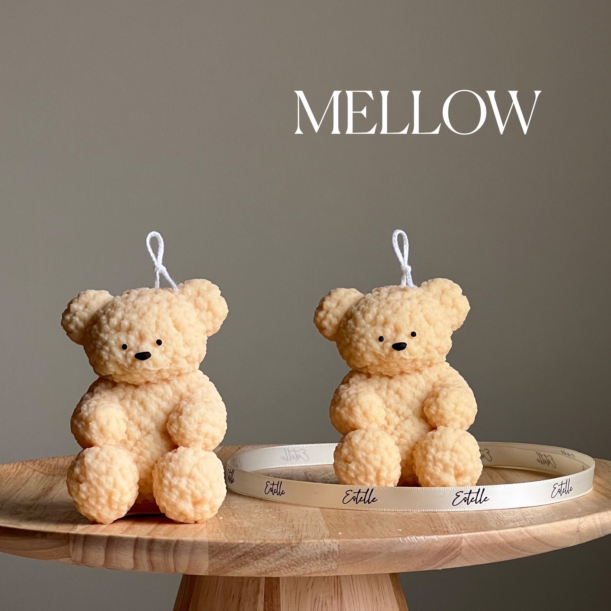 Fluffy Bear Soy Wax Candle | Handmade Home Decor