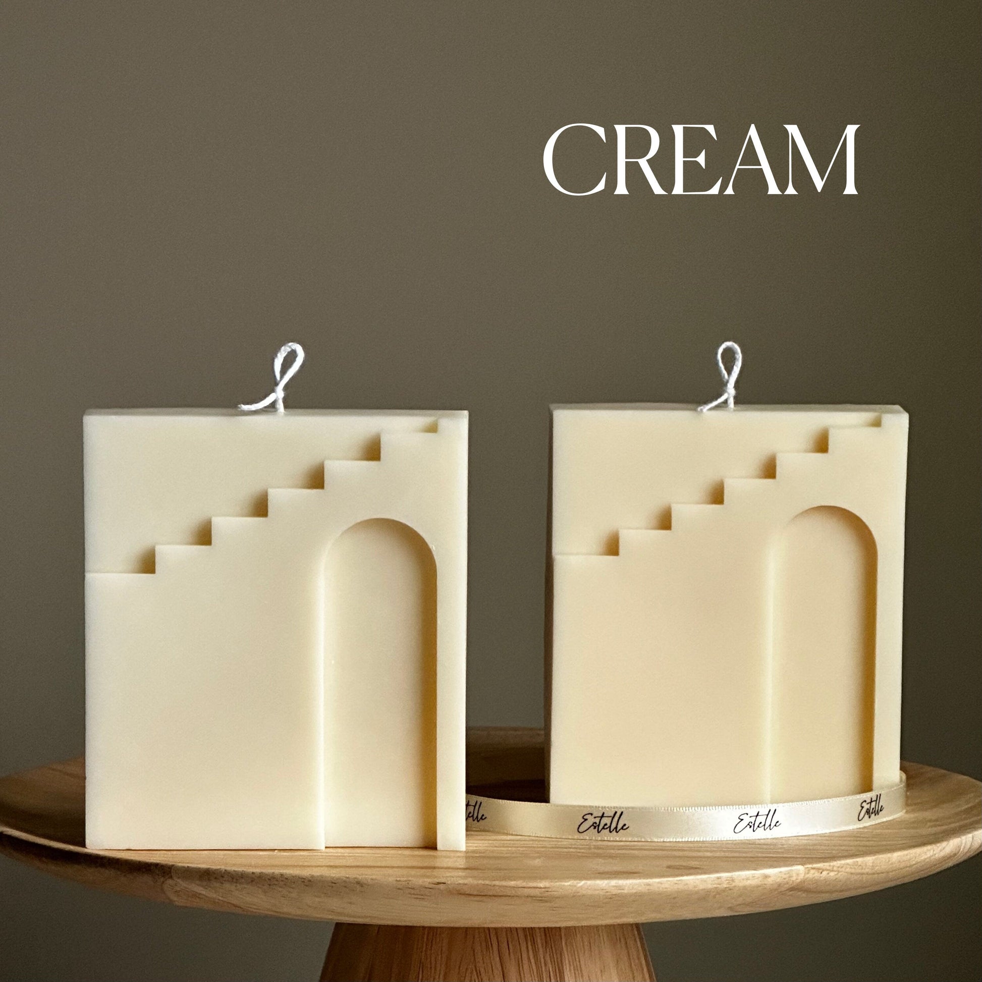 Arch Soy Wax Candle: Handmade Decorative Unscented Candle