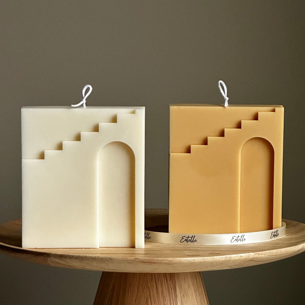 Arch Soy Wax Candle: Handmade Decorative Unscented Candle