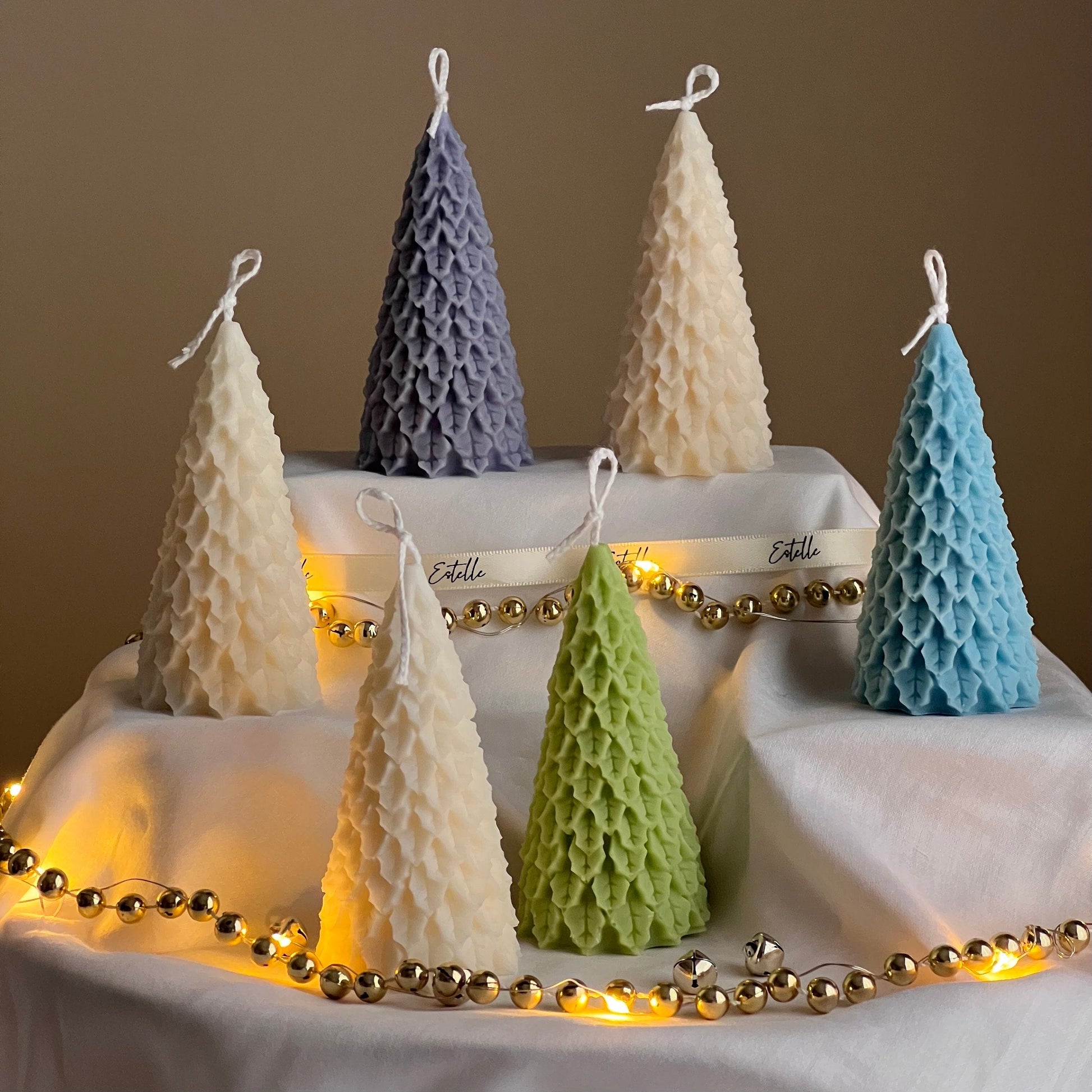 Handmade Soy Christmas Tree Candle: Festive Home Decor