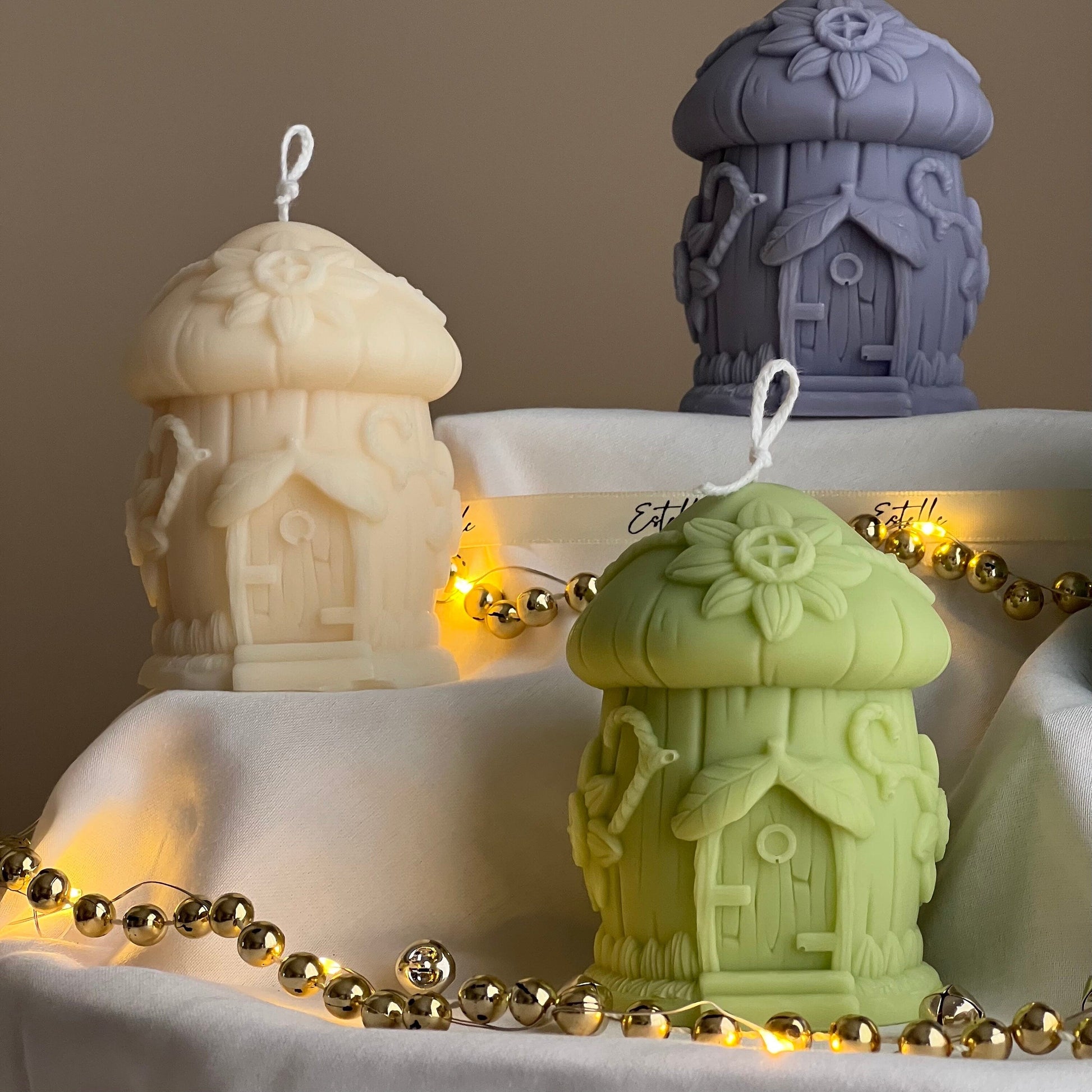 Sunflower House Candle | Christmas Decor, Handmade Soy Candle