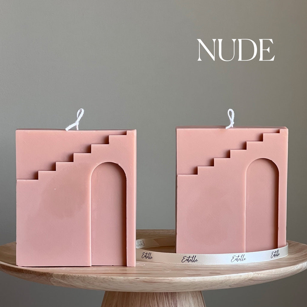 Arch Soy Wax Candle: Handmade Decorative Unscented Candle