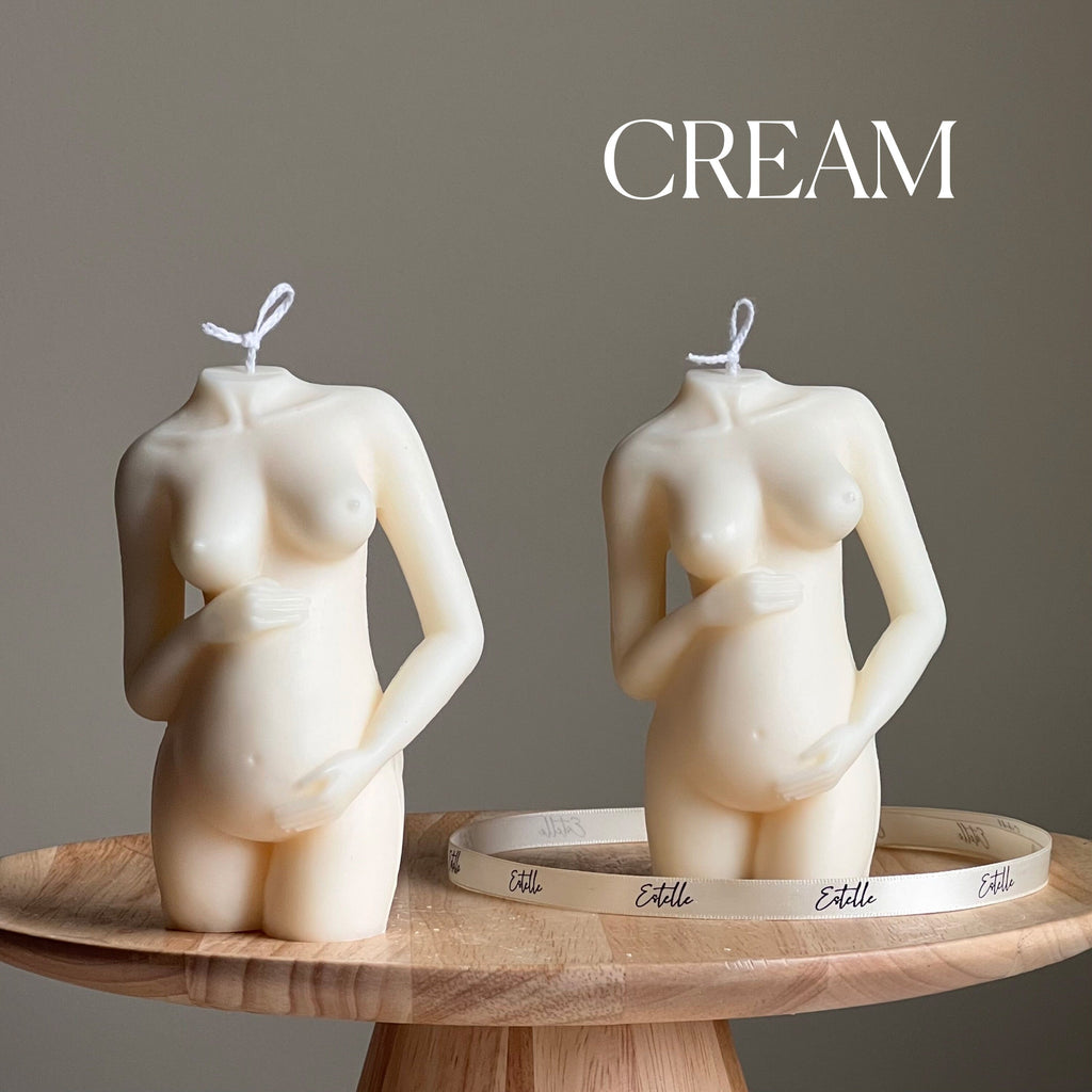 Pregnant Woman Soy Candle | Body Positive Home Decor, Baby Shower Gift
