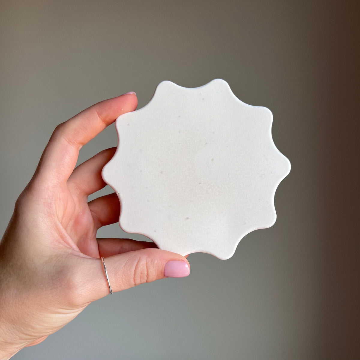 Shaped Jesmonite Trinket Tray: Scandi Home Decor