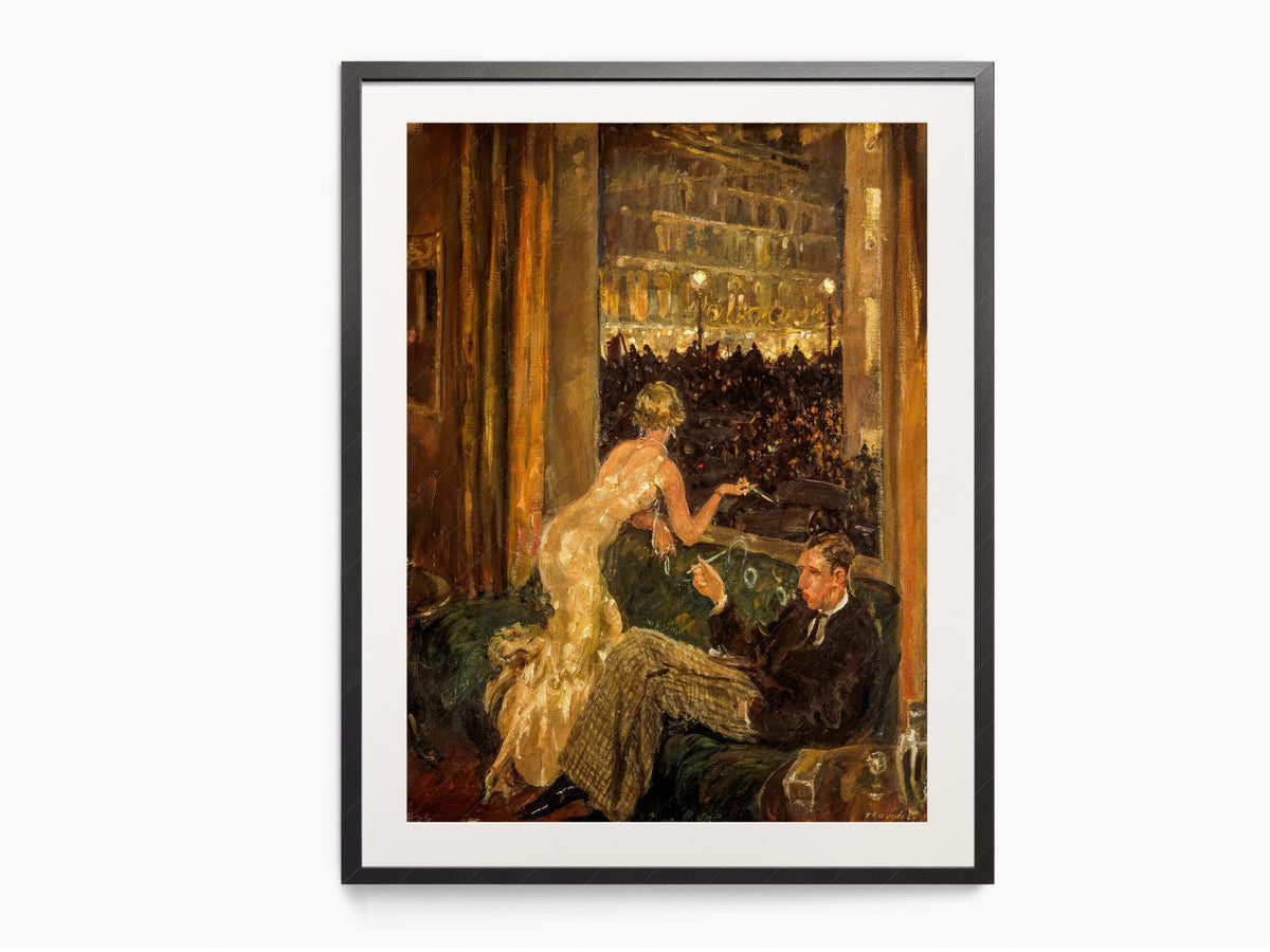 Thomas Cantrell Dugdale Viewed from an Interior Print – Vintage Art