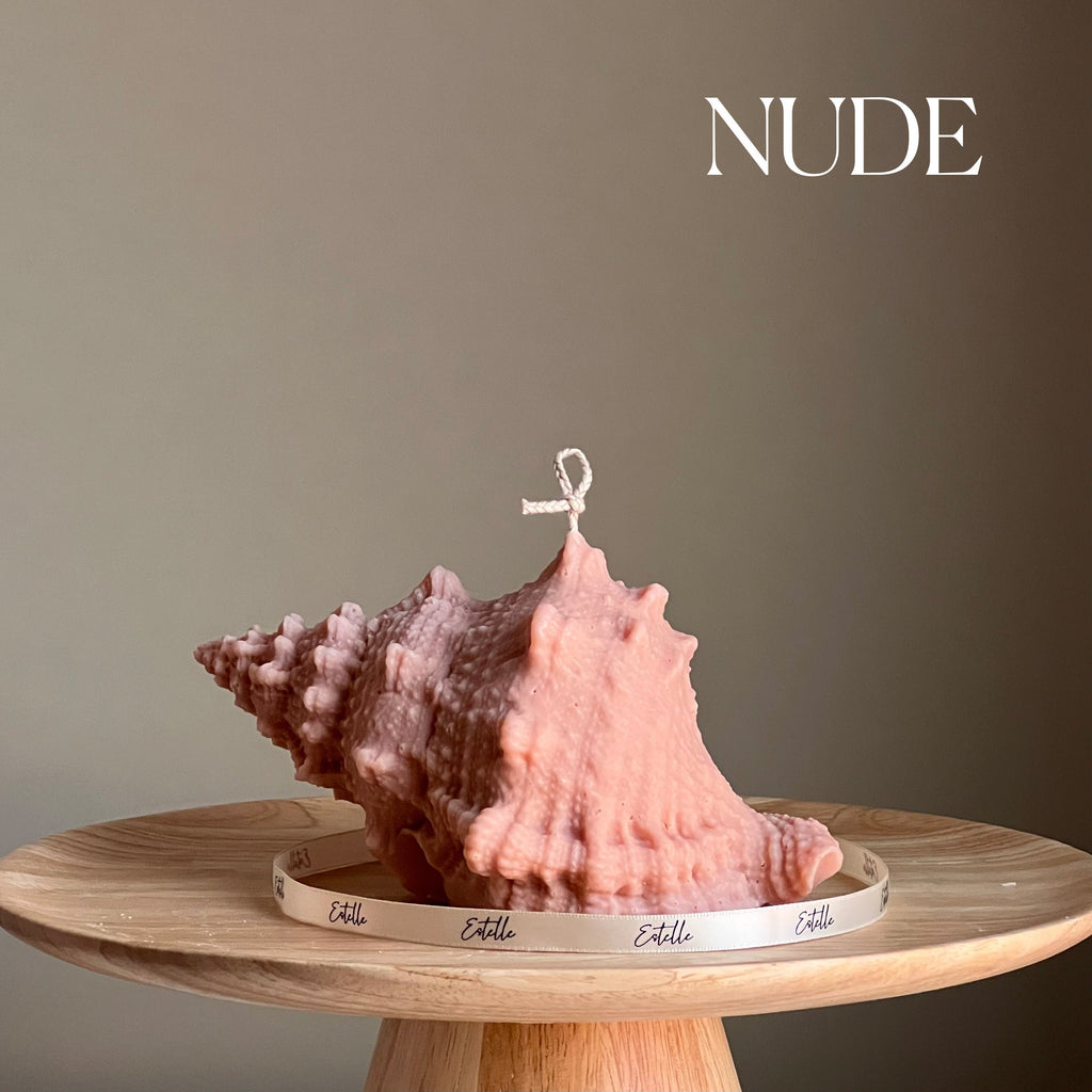 Large Seashell Soy Wax Candle: Unique Home Decor