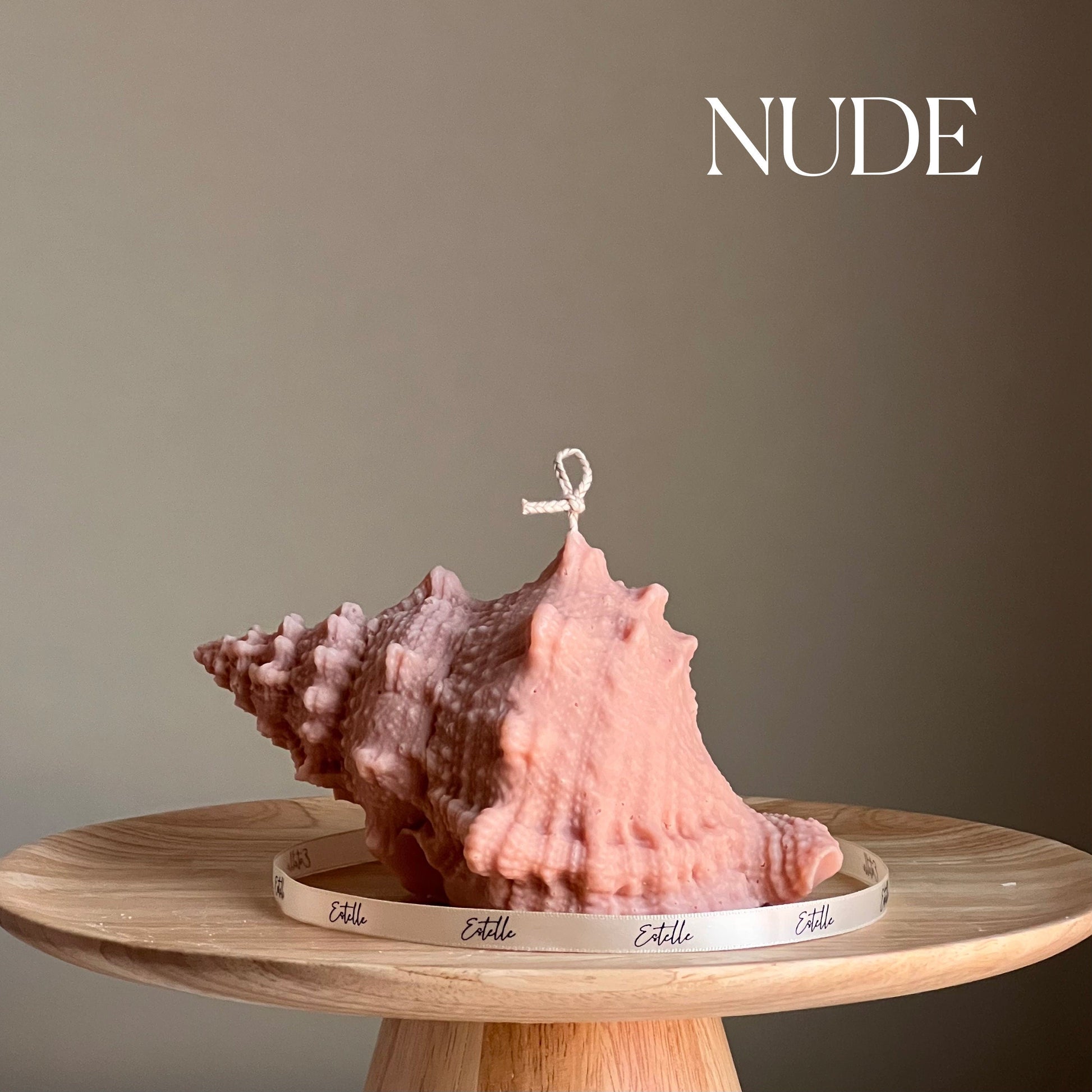 Large Seashell Soy Wax Candle: Unique Home Decor