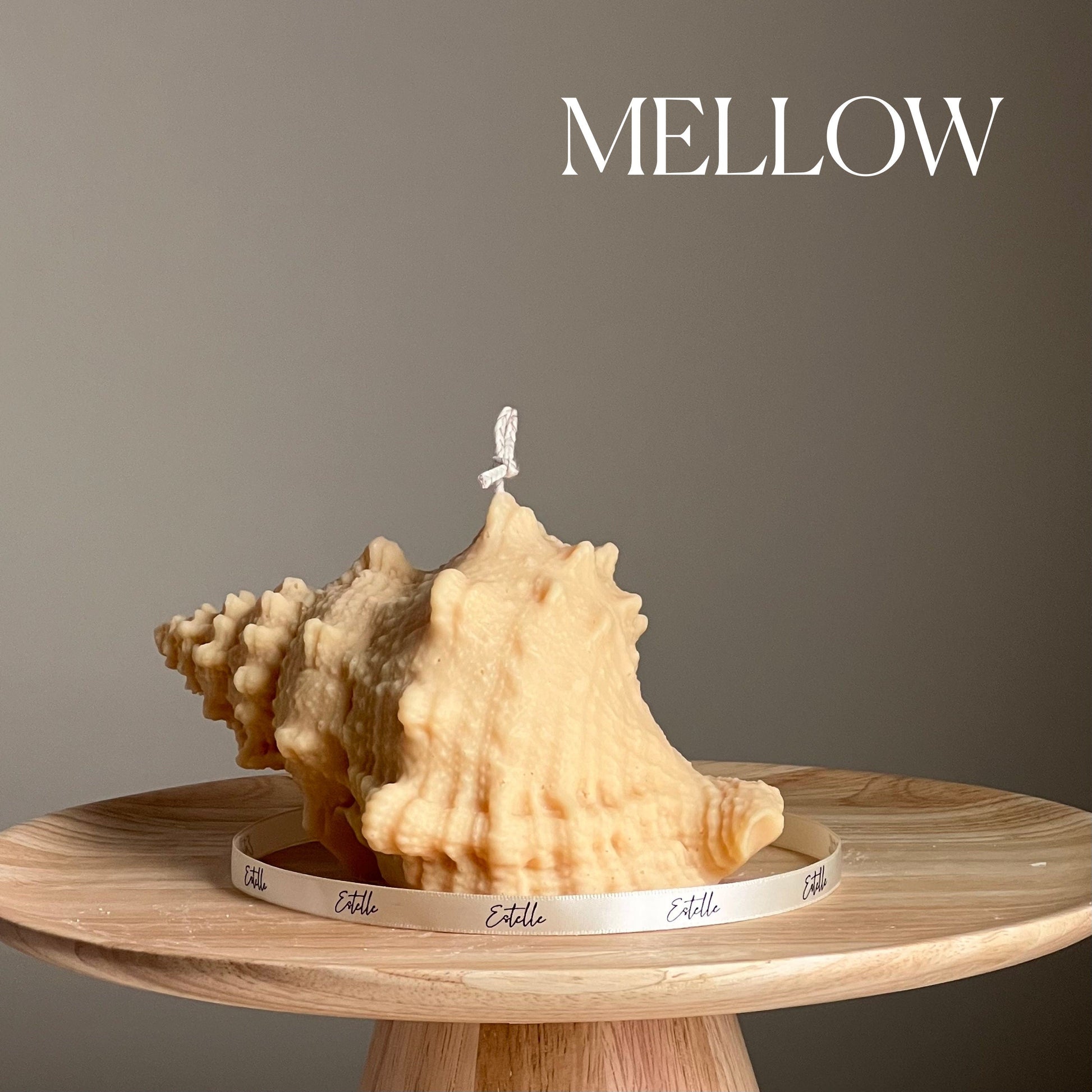 Large Seashell Soy Wax Candle: Unique Home Decor