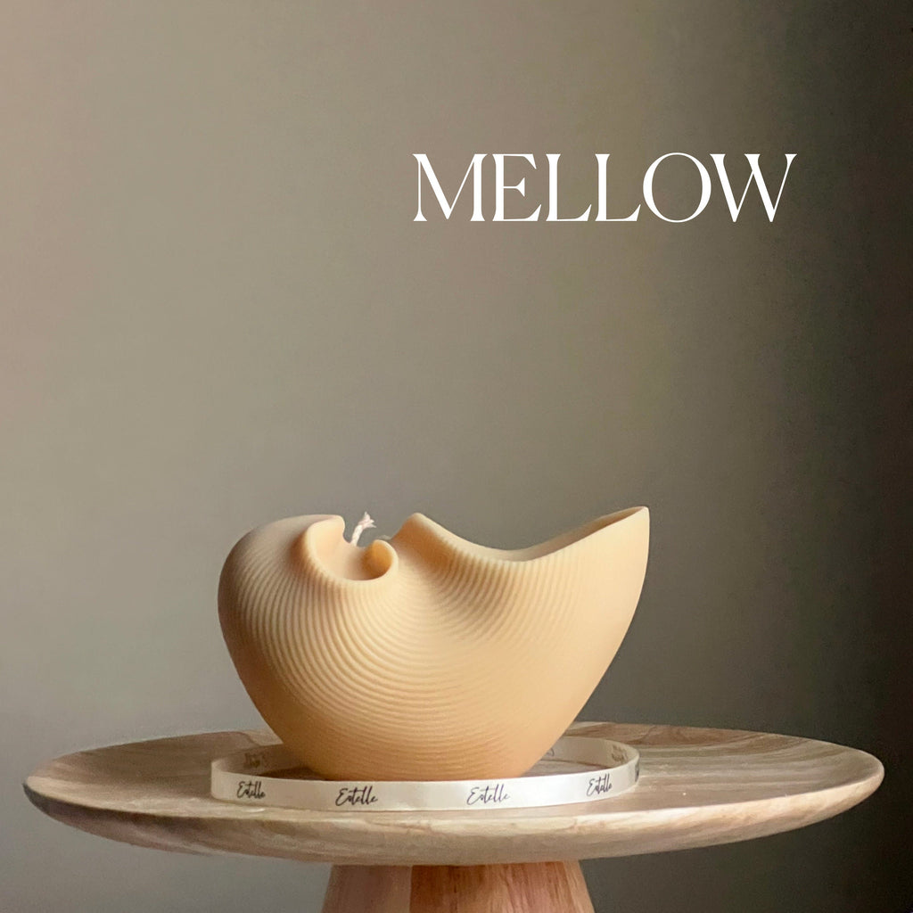 Large Seashell Soy Wax Candle | Unique Clam Shell Decor