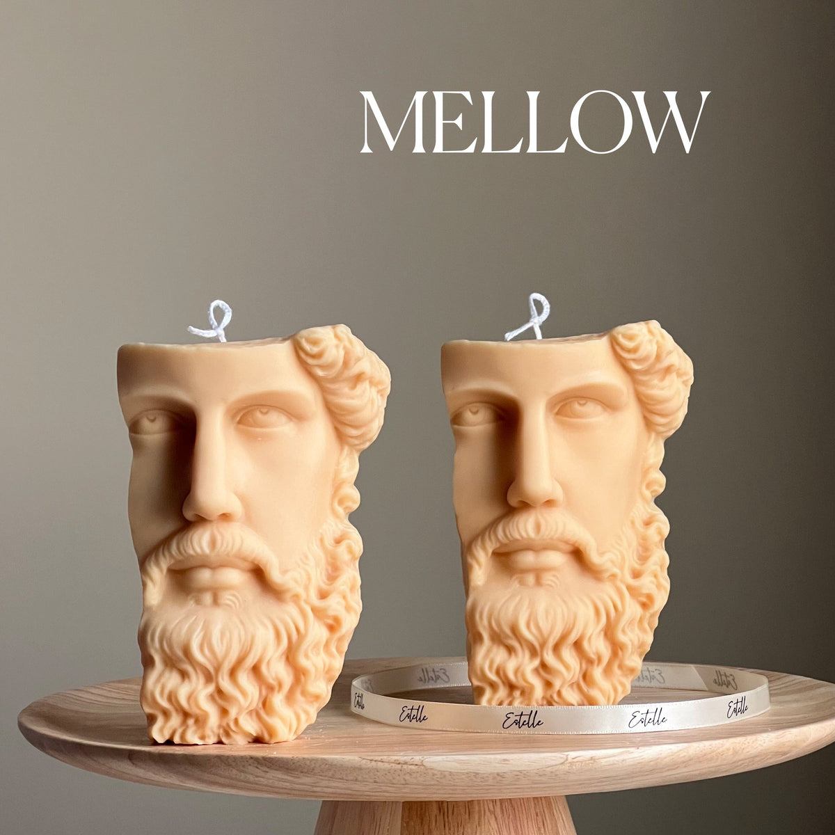 Zeus Bust Soy Candle | Greek Statue Decor