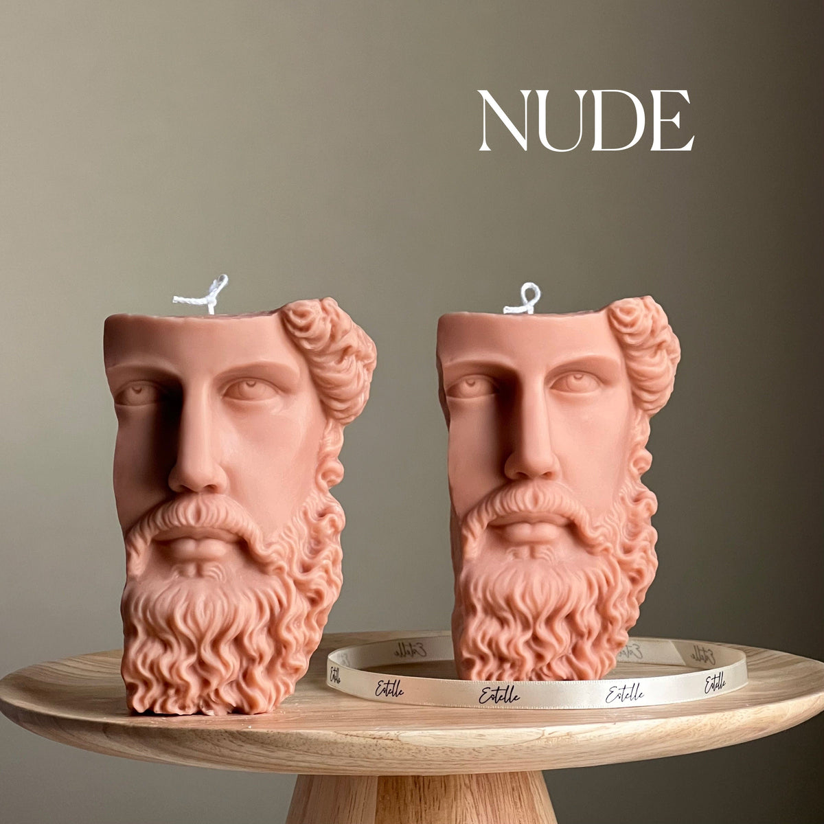 Zeus Bust Soy Candle | Greek Statue Decor
