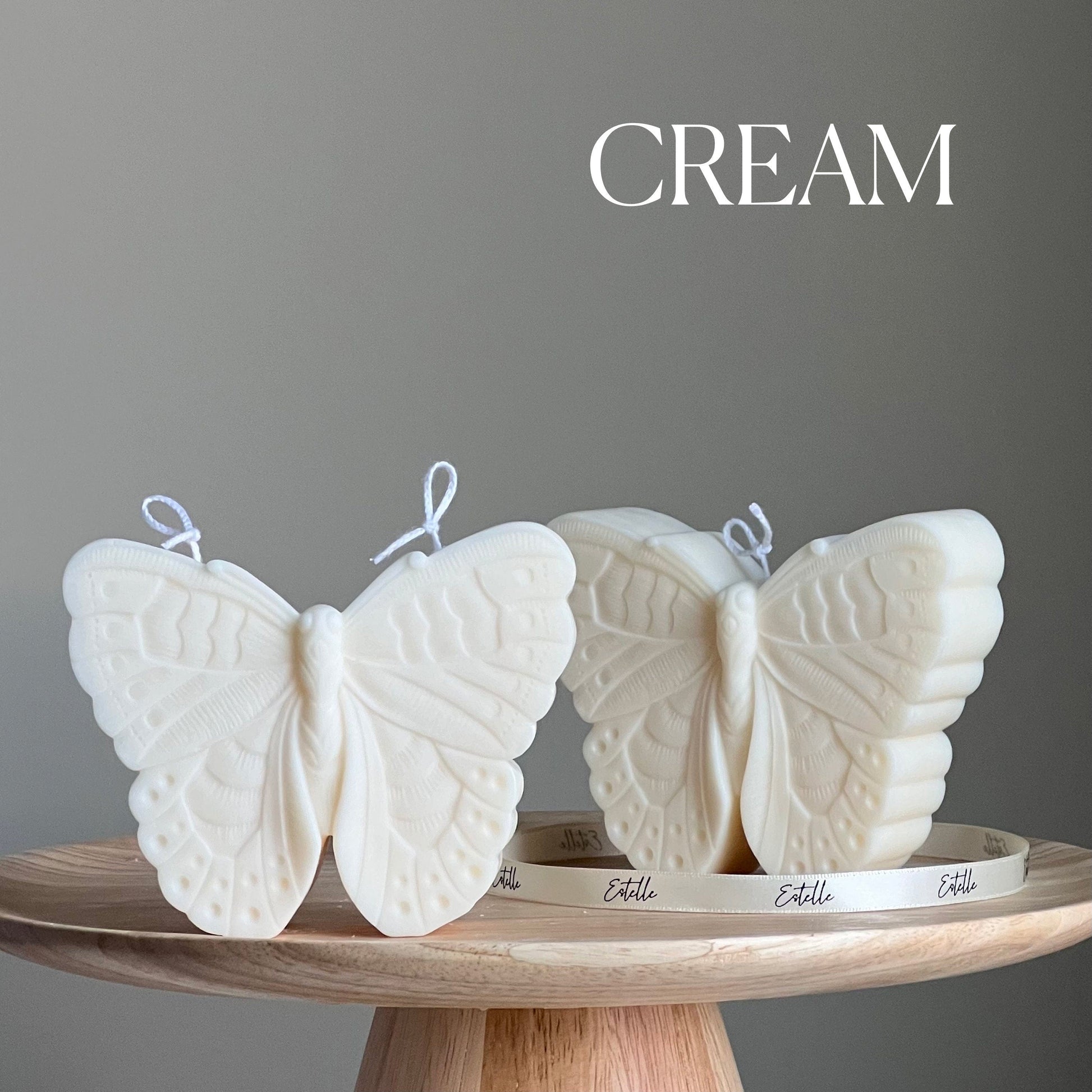 Handmade Soy Butterfly Candle | Decorative Pillar Candle
