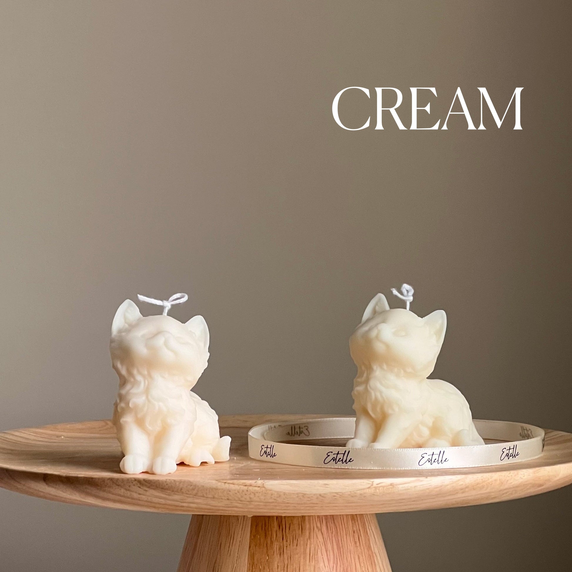 Handmade Kitty Soy Candle | Decorative Pillar
