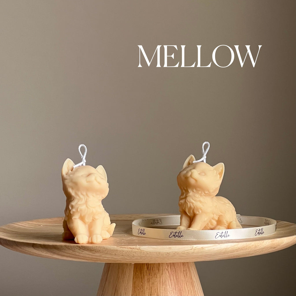 Handmade Kitty Soy Candle | Decorative Pillar