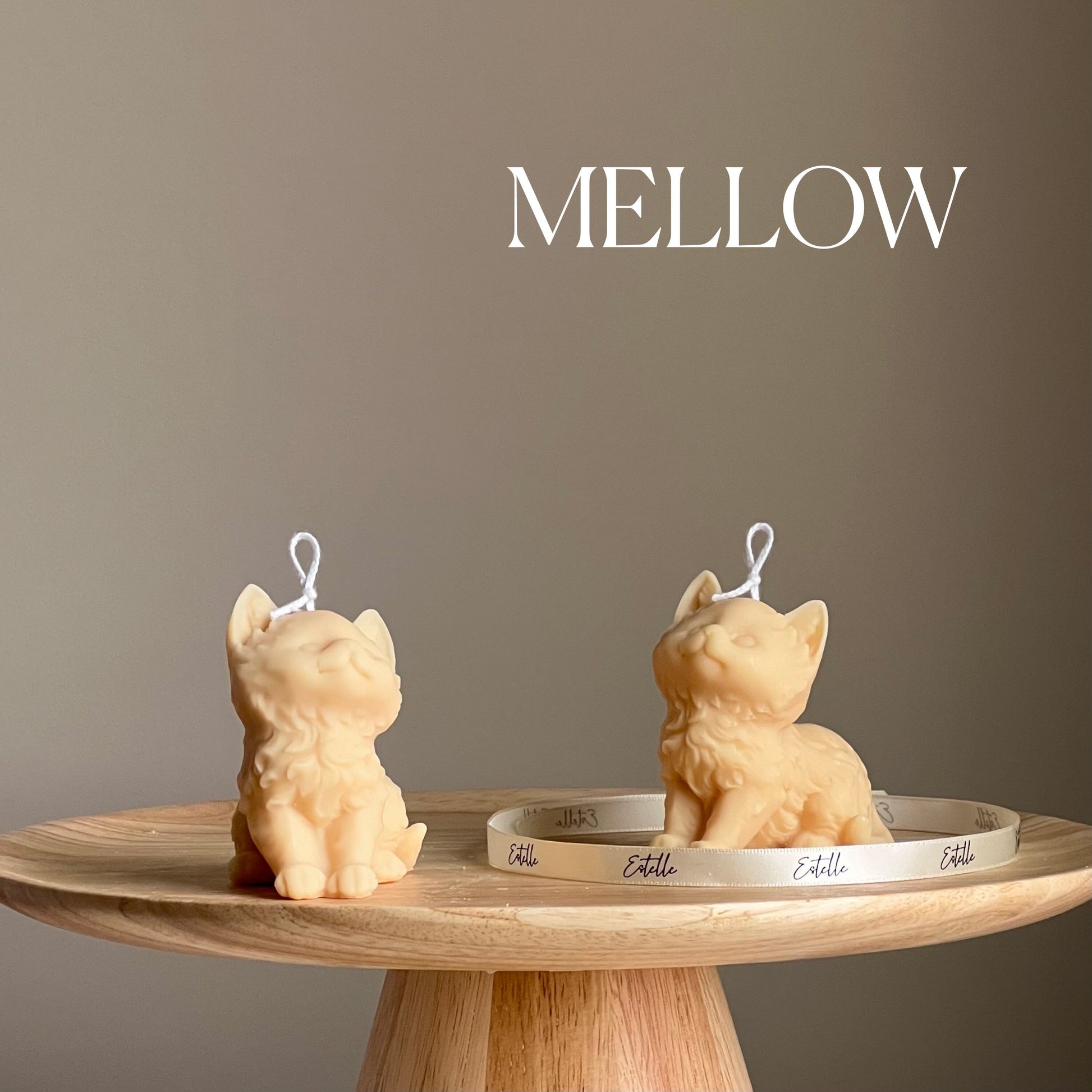 Handmade Kitty Soy Candle | Decorative Pillar