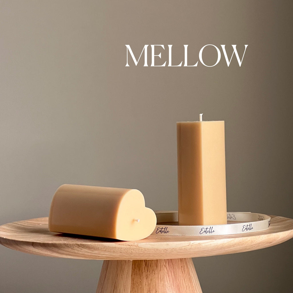 Heart Soy Pillar Candle | Sculptural Home Decor