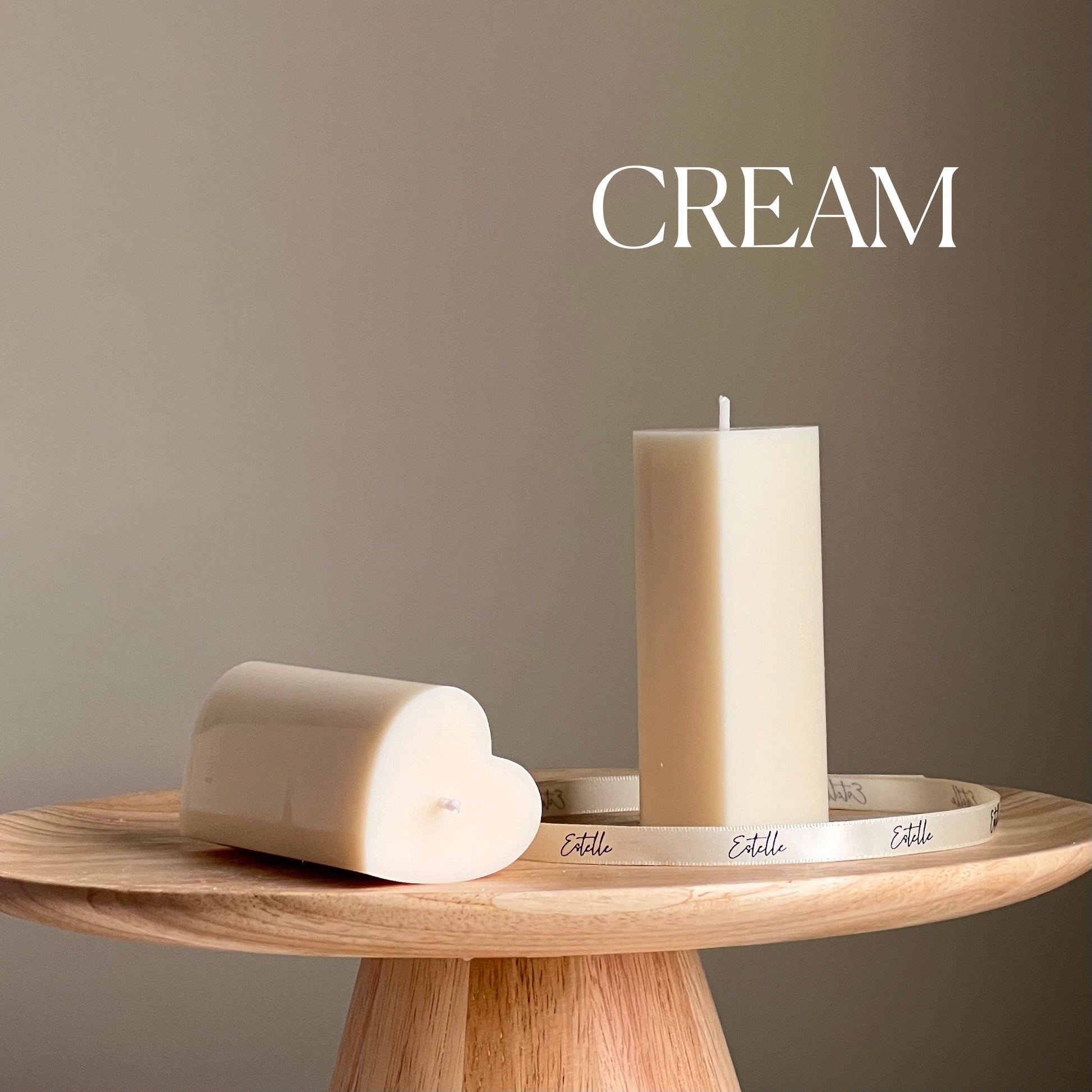 Heart Soy Pillar Candle | Sculptural Home Decor