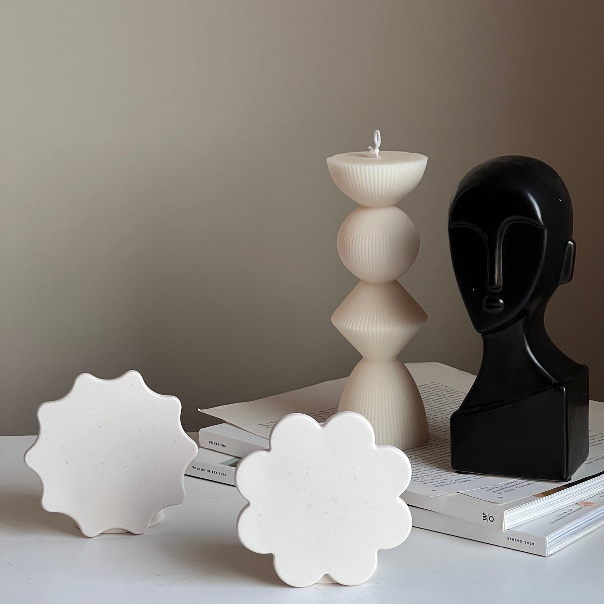 Shaped Jesmonite Trinket Tray: Scandi Home Decor
