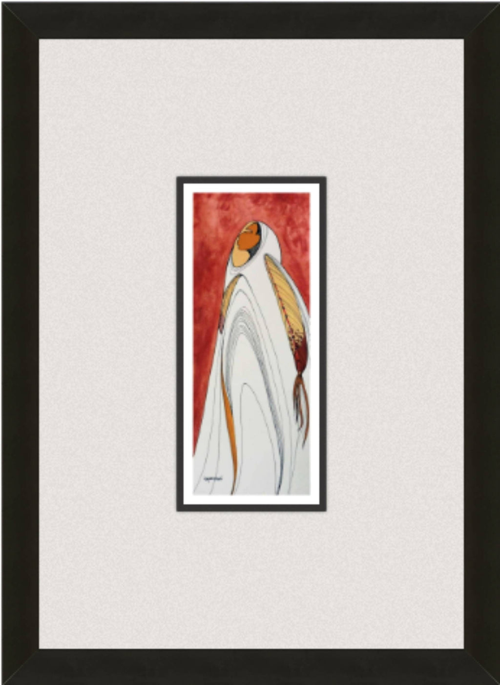 Gardienne du savoir par Maxine Noel, art autochtone, Premières Nations, décor autochtone, art encadré