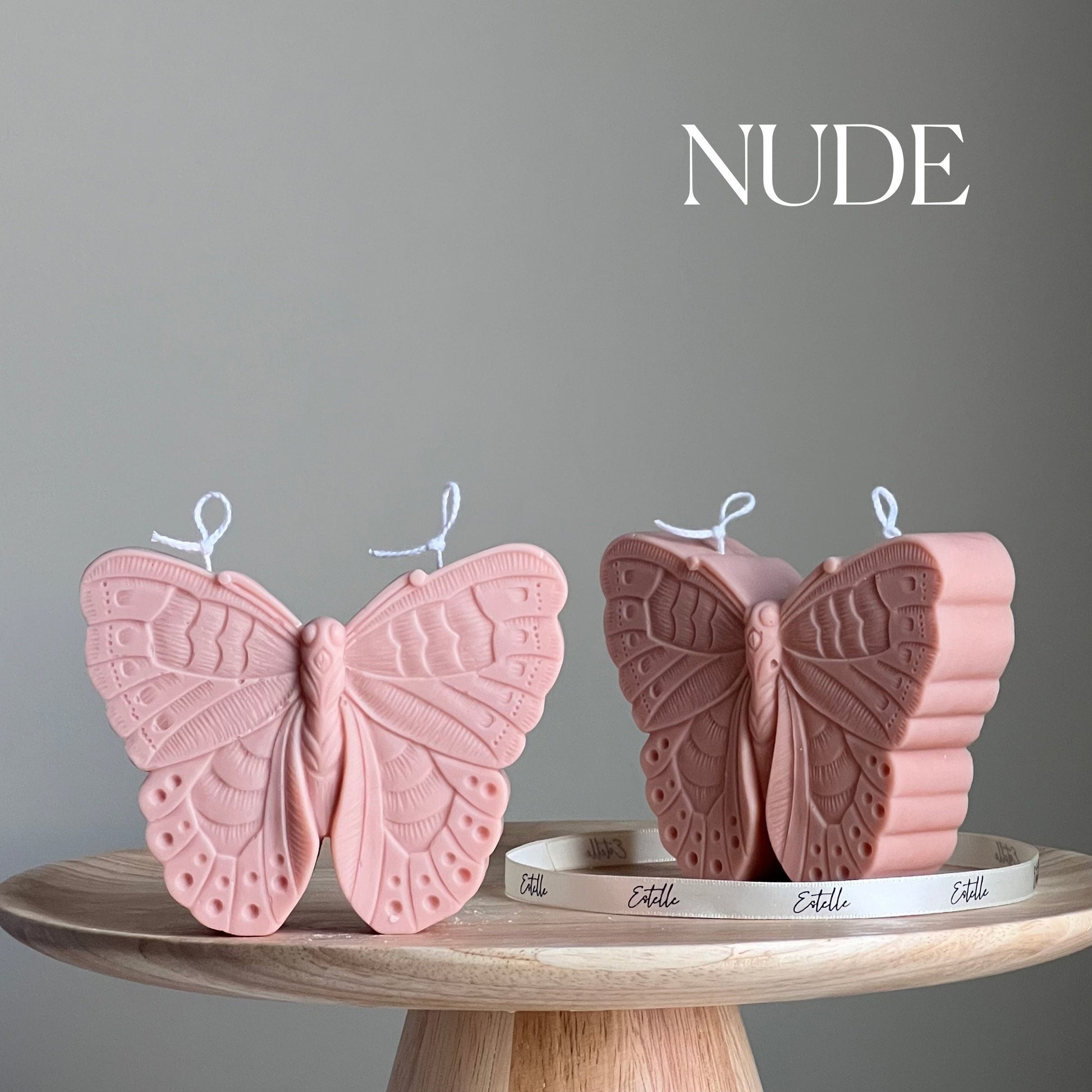 Handmade Soy Butterfly Candle | Decorative Pillar Candle