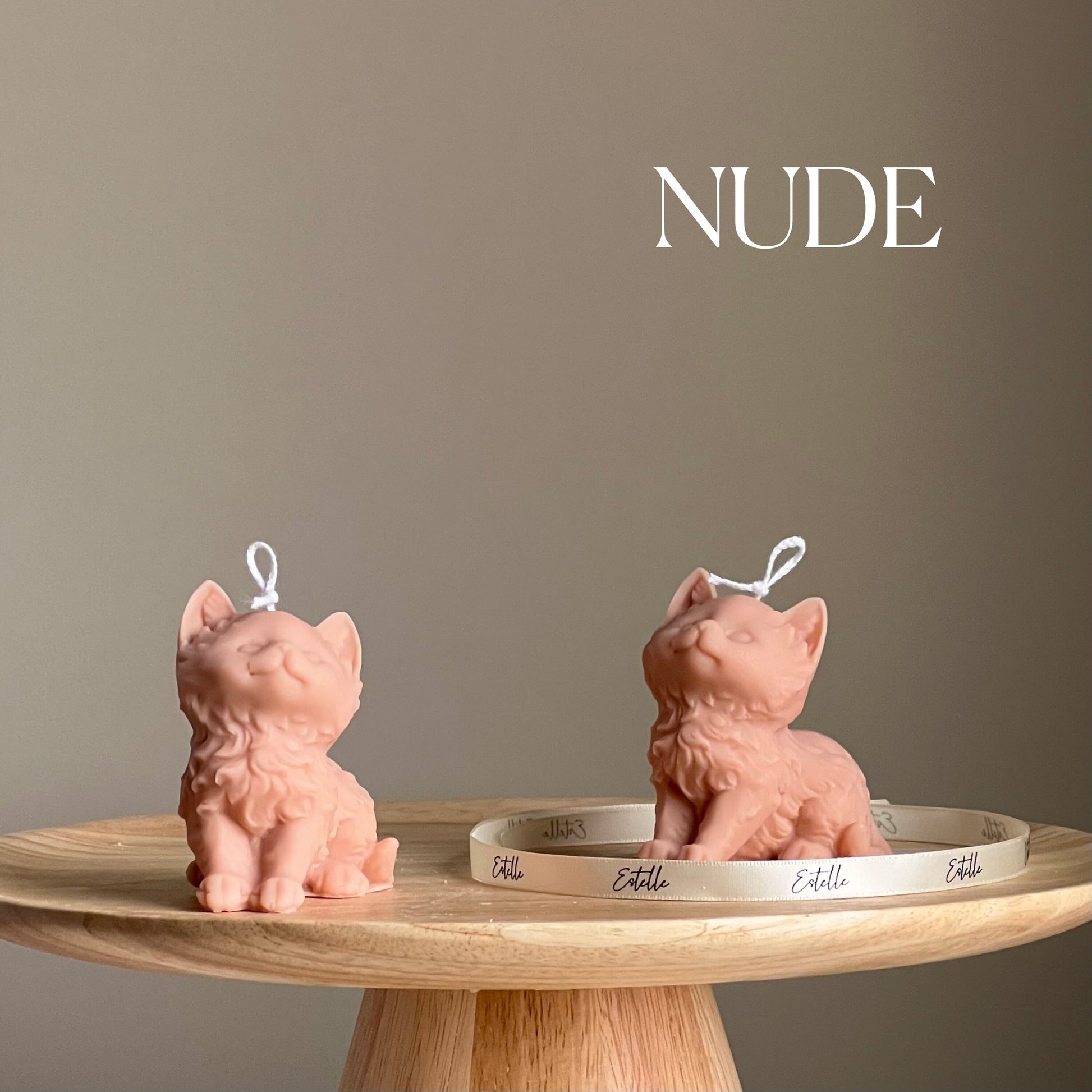 Handmade Kitty Soy Candle | Decorative Pillar