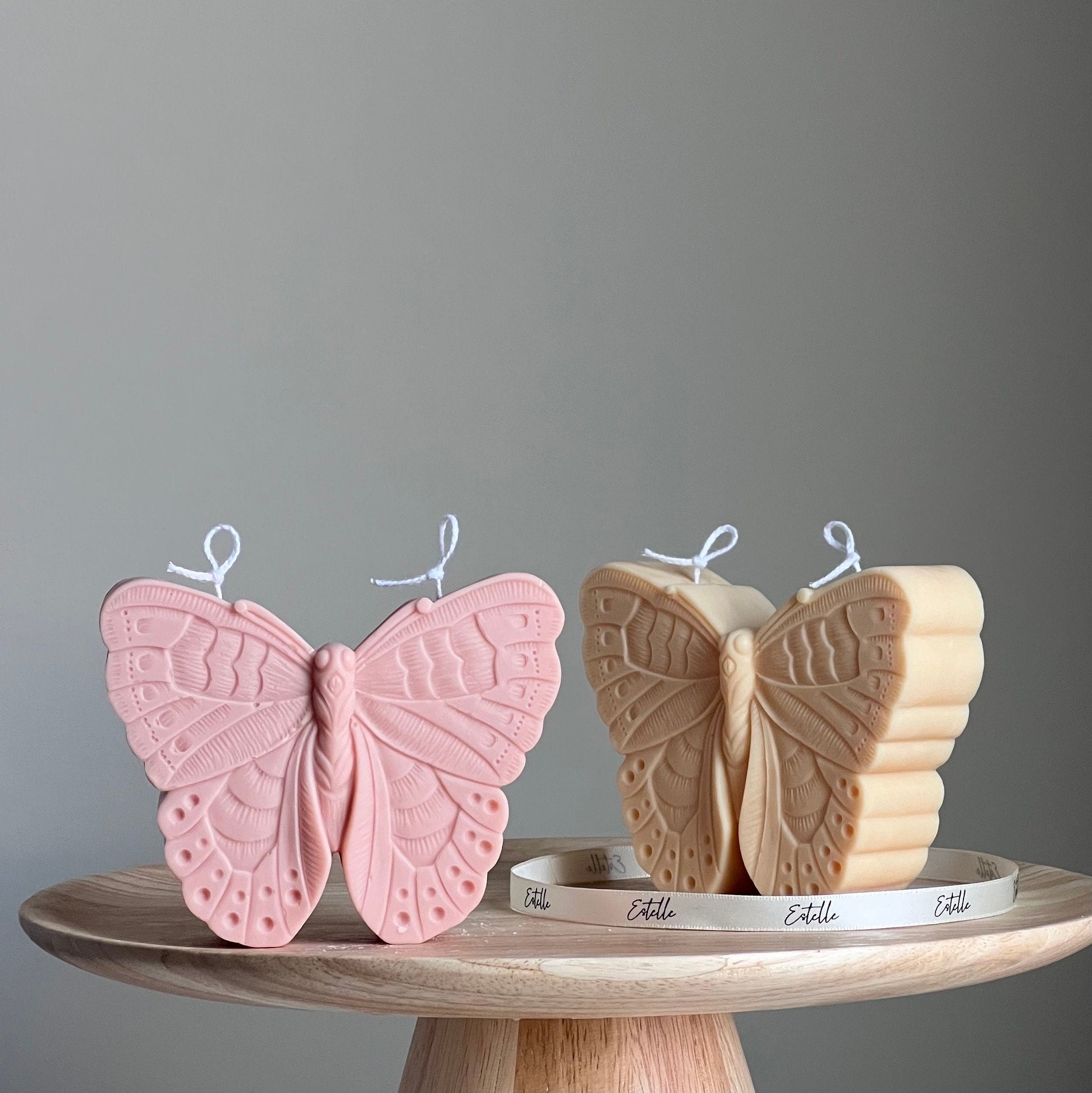 Handmade Soy Butterfly Candle | Decorative Pillar Candle