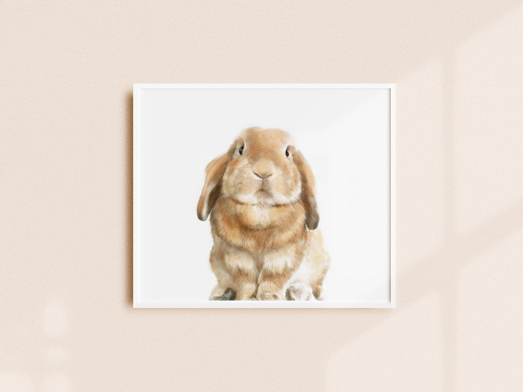 Estampe d'art Lapin bélier
