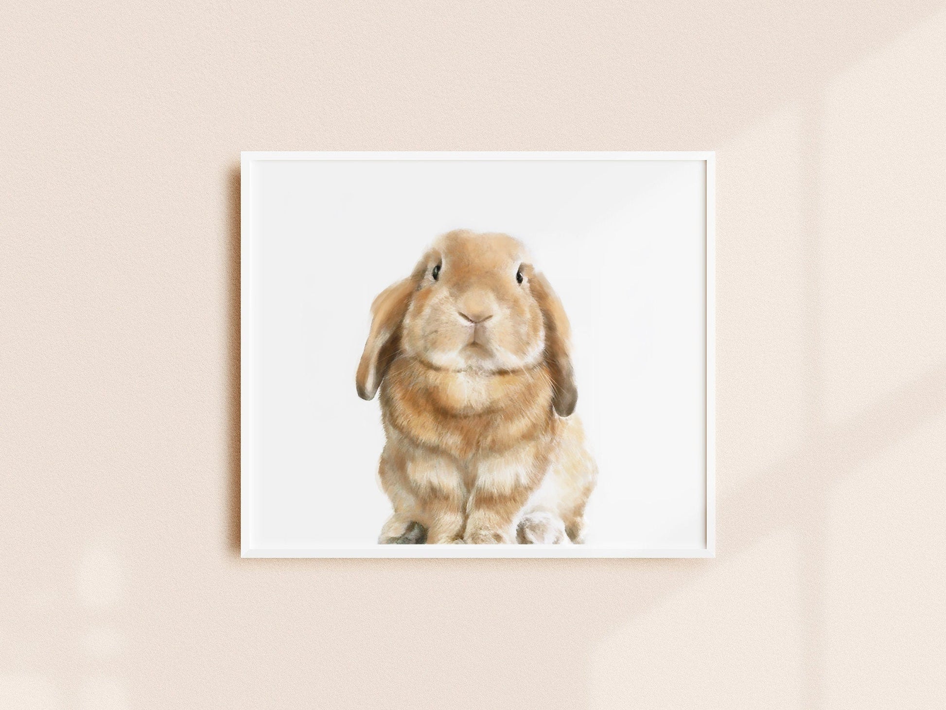 Estampe d'art Lapin bélier