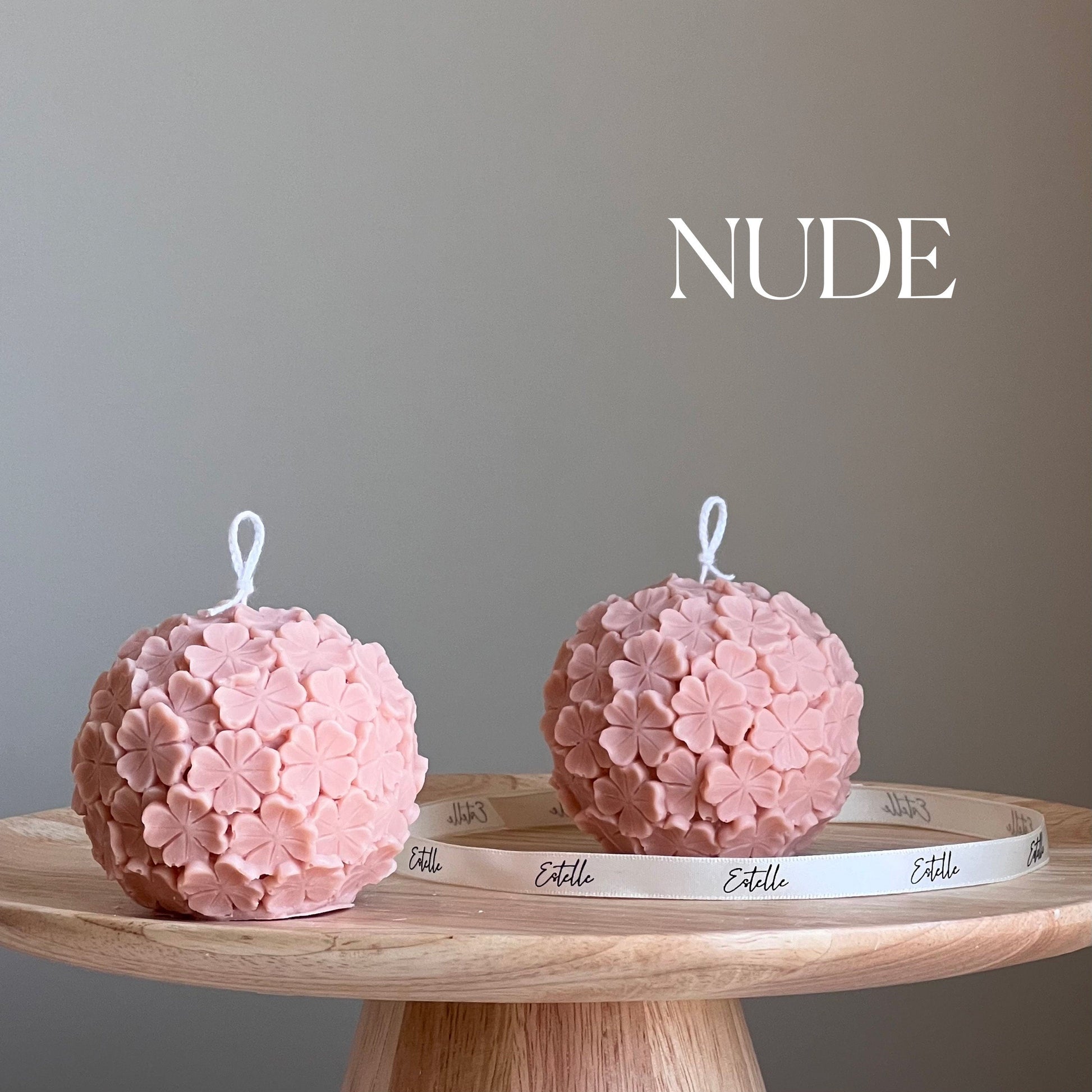 Clover Ball Soy Wax Candle: Handmade Decorative Candle