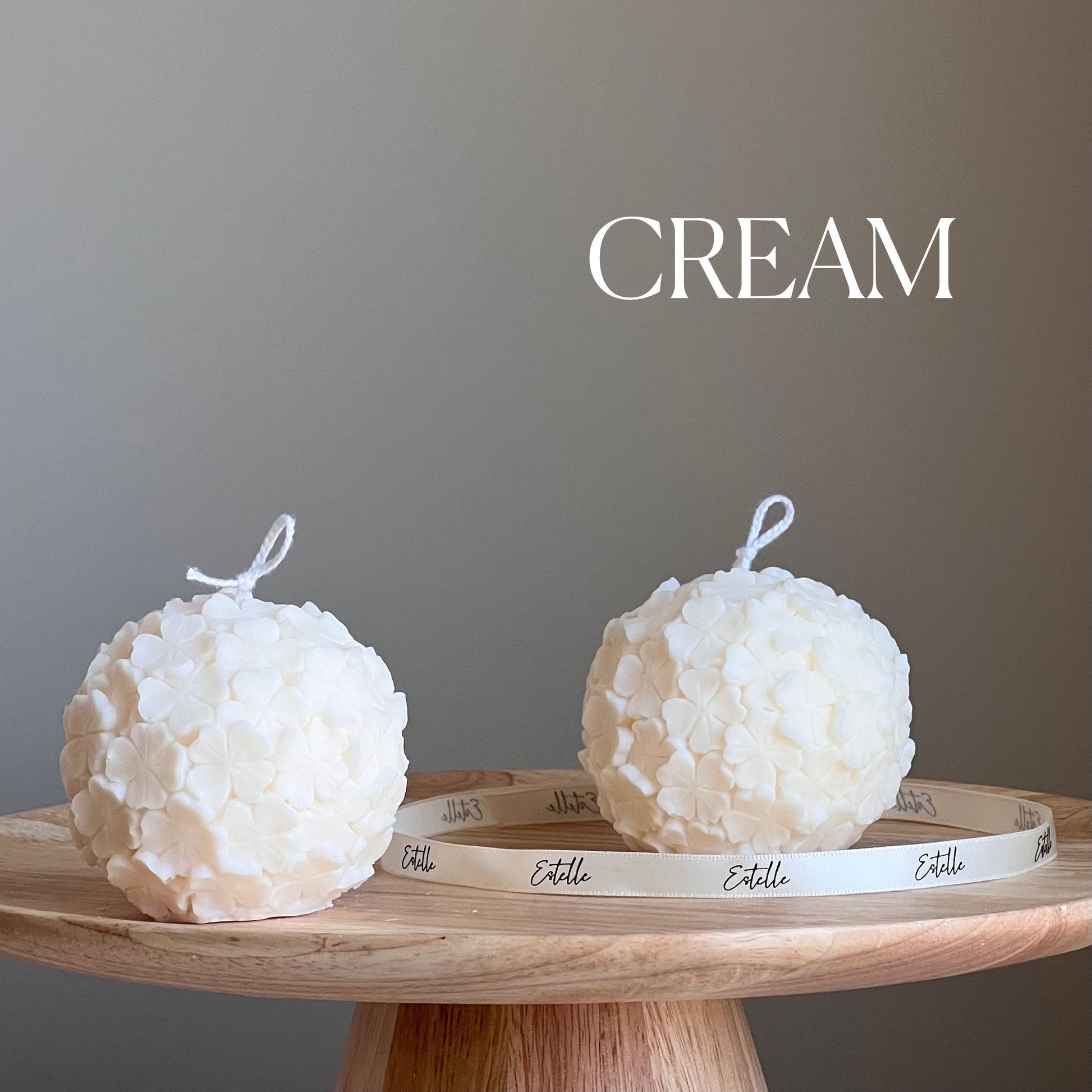 Clover Ball Soy Wax Candle: Handmade Decorative Candle