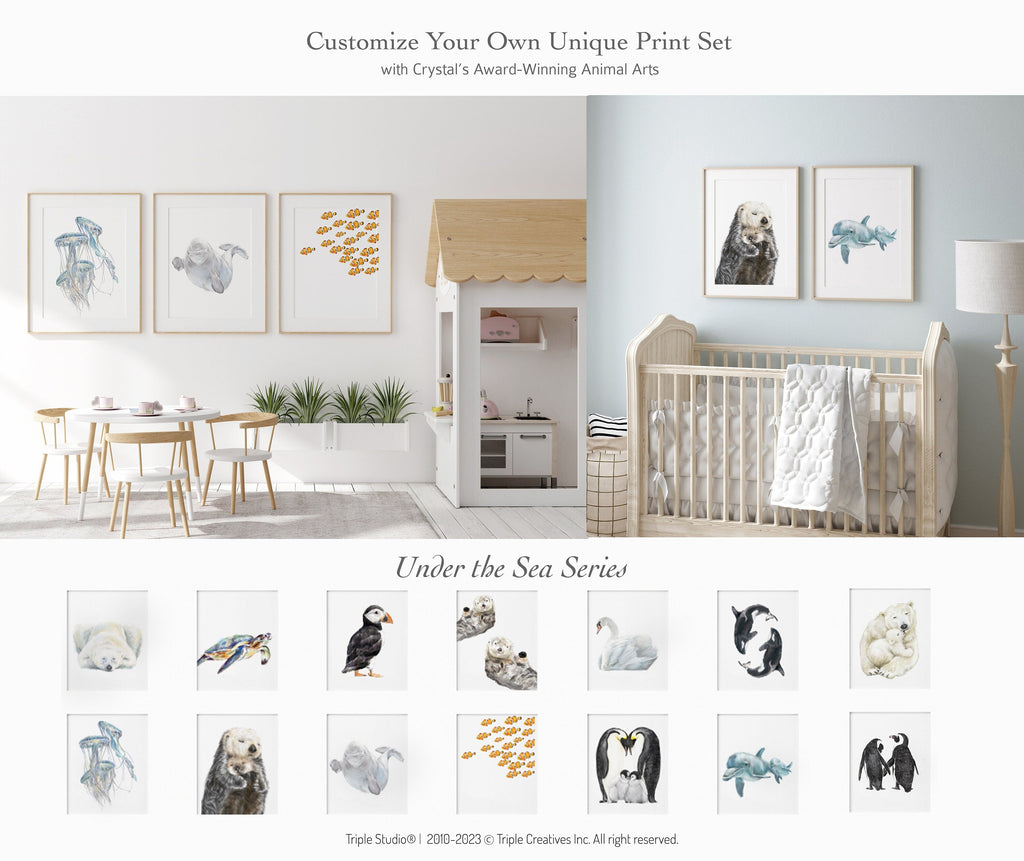 Impression d'art minimaliste Ours polaire Doux rêves