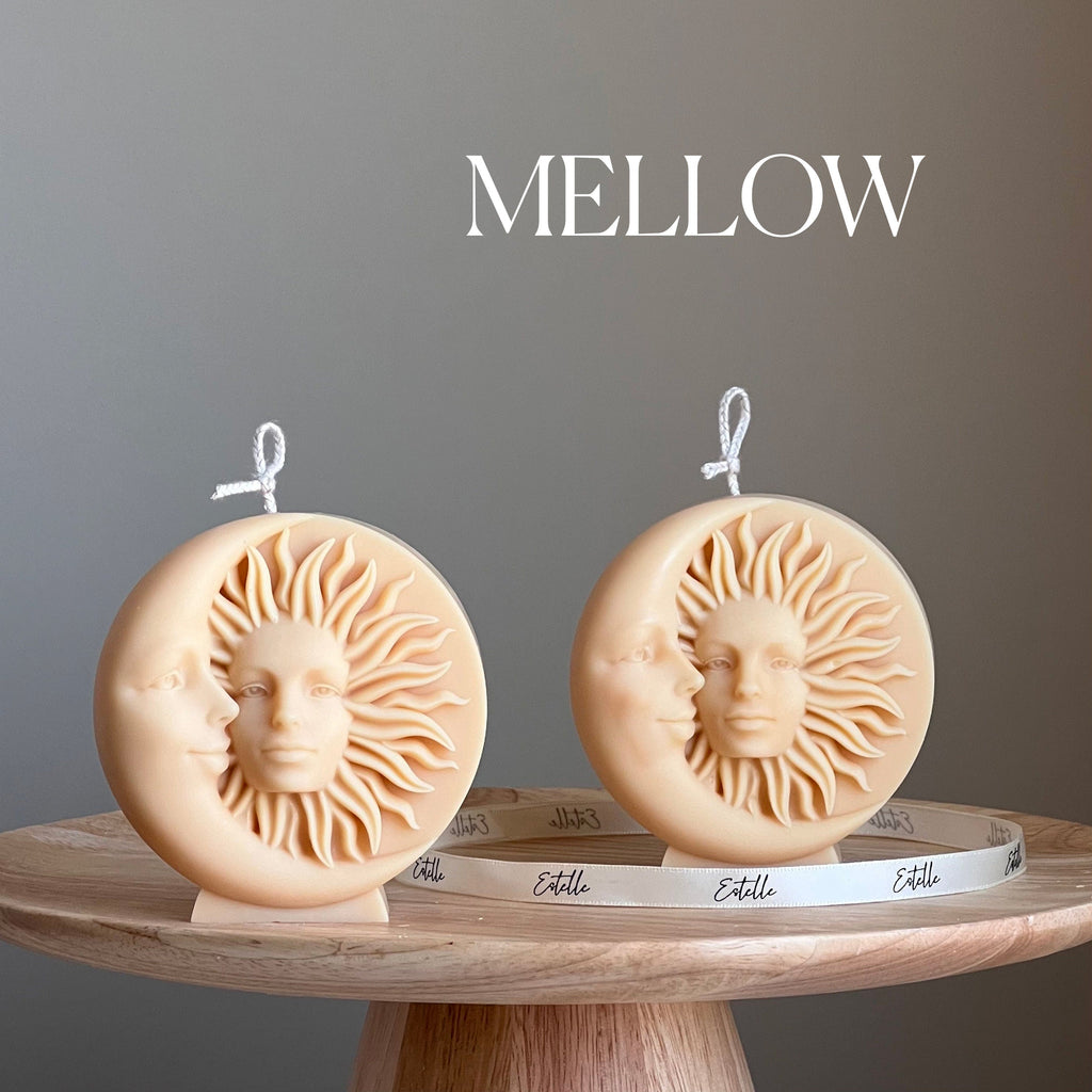 Sun and Moon Soy Wax Candle: Handmade Decorative Candle